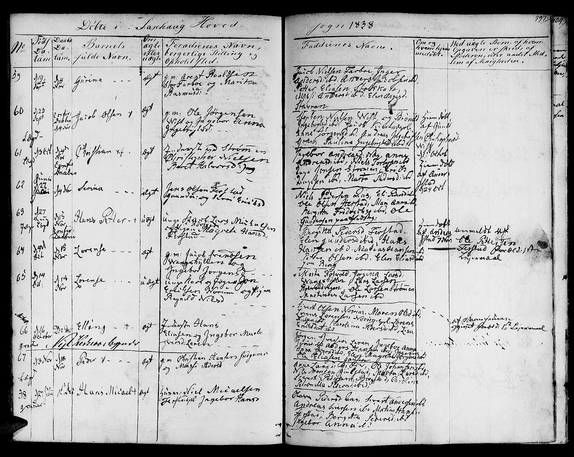Ministerialprotokoller, klokkerbøker og fødselsregistre - Nord-Trøndelag, SAT/A-1458/730/L0277: Parish register (official) no. 730A06 /1, 1830-1839, p. 597
