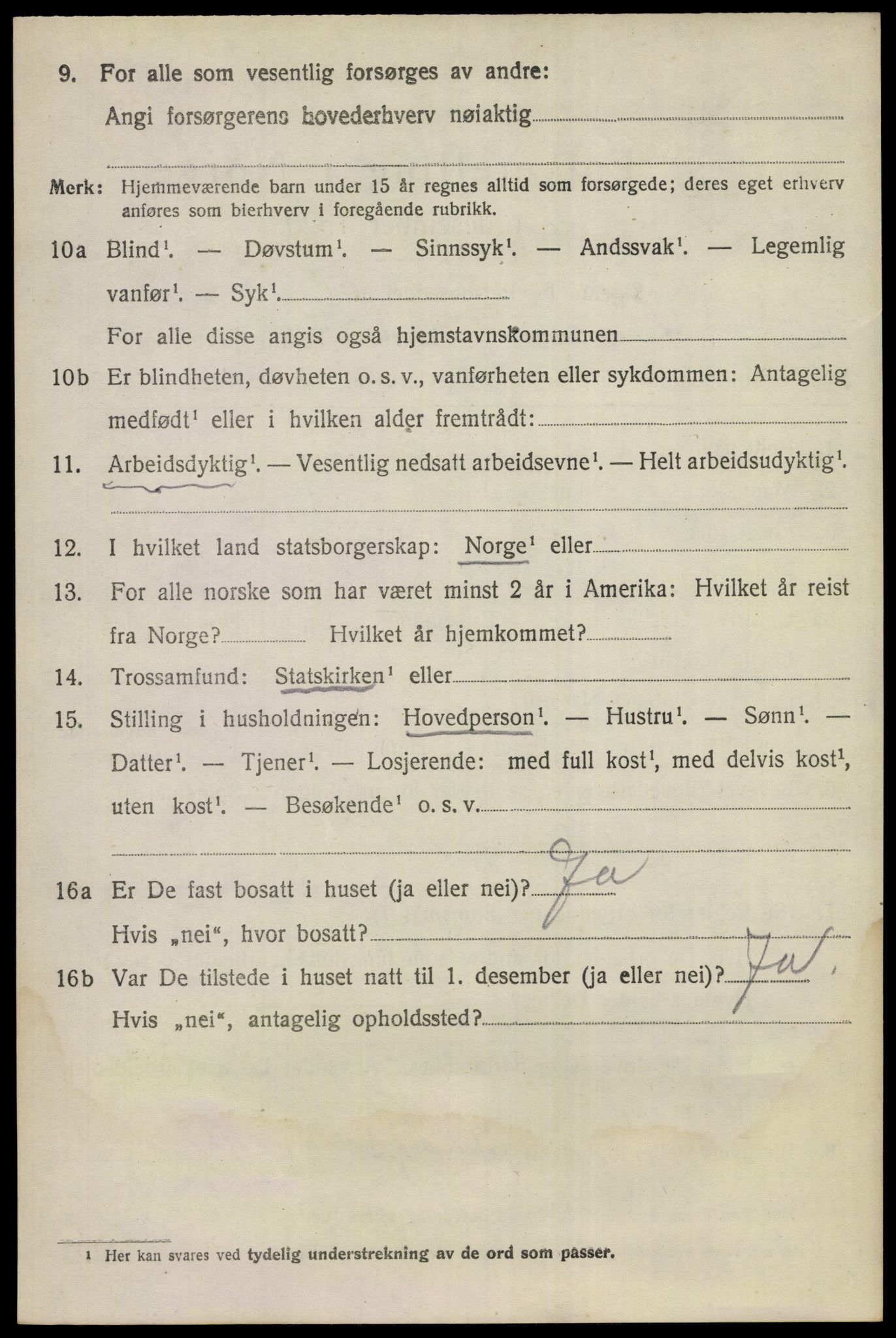 SAKO, 1920 census for Nes (Buskerud), 1920, p. 2501