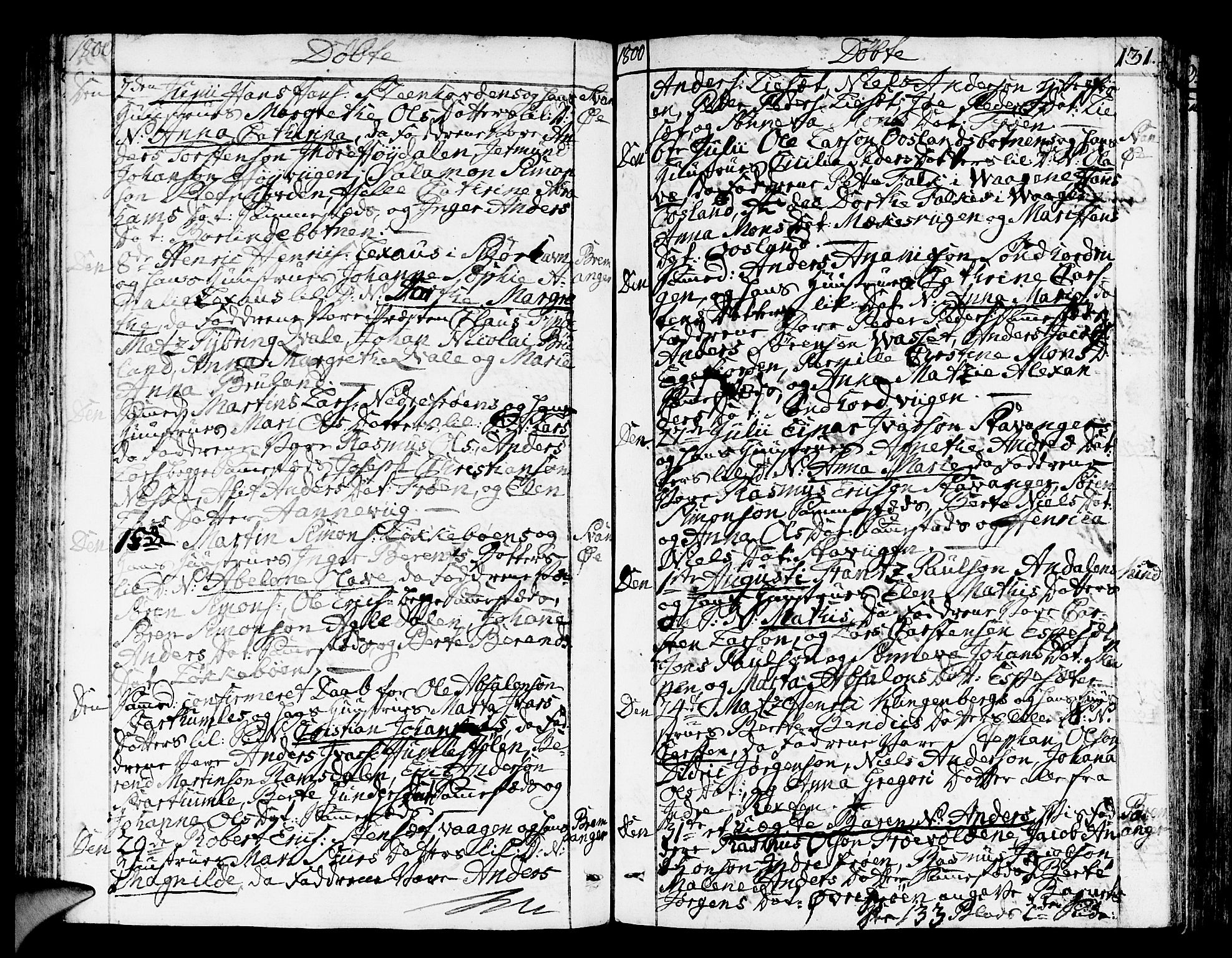 Kinn sokneprestembete, AV/SAB-A-80801/H/Haa/Haaa/L0003: Parish register (official) no. A 3, 1785-1821, p. 131