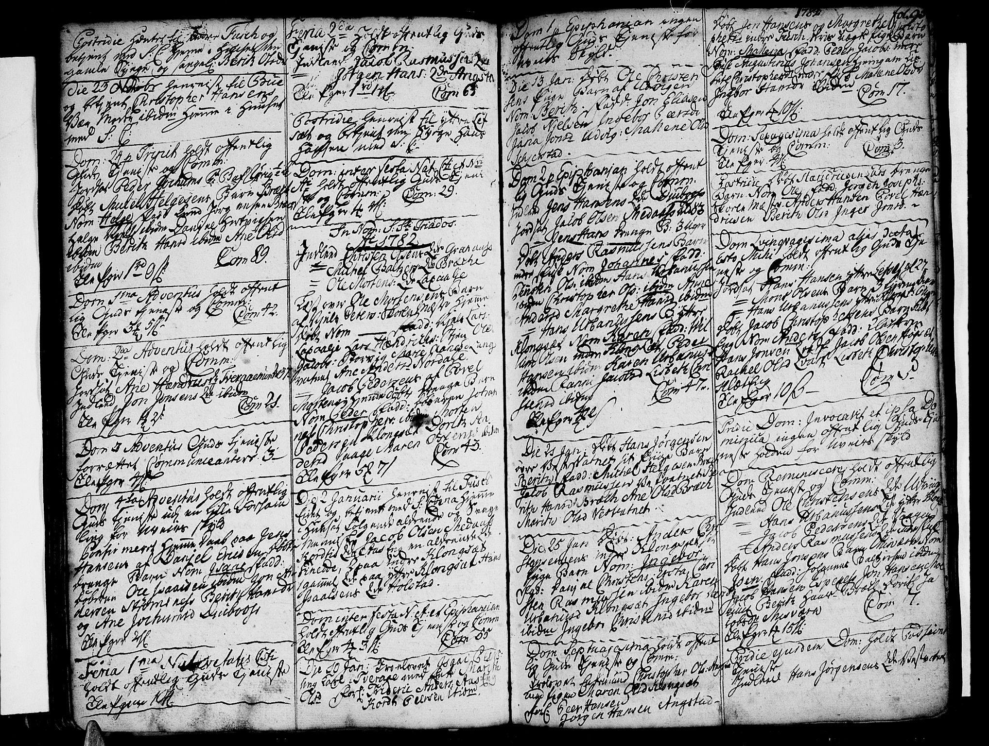 Ministerialprotokoller, klokkerbøker og fødselsregistre - Nordland, SAT/A-1459/852/L0735: Parish register (official) no. 852A05, 1762-1820, p. 95
