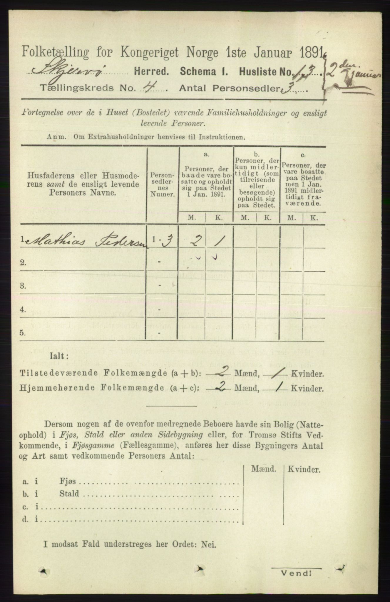 RA, 1891 census for 1941 Skjervøy, 1891, p. 2236