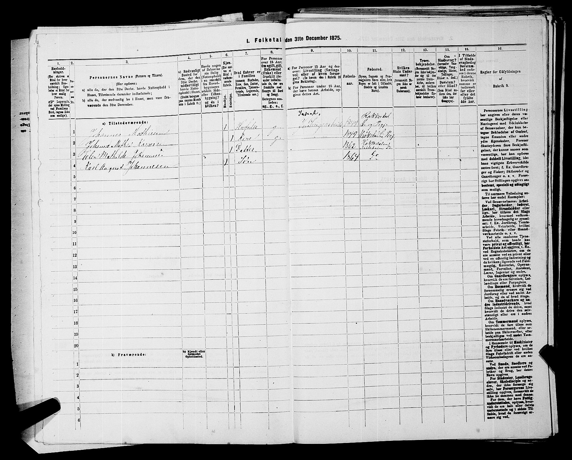 RA, 1875 census for 0212P Kråkstad, 1875, p. 811