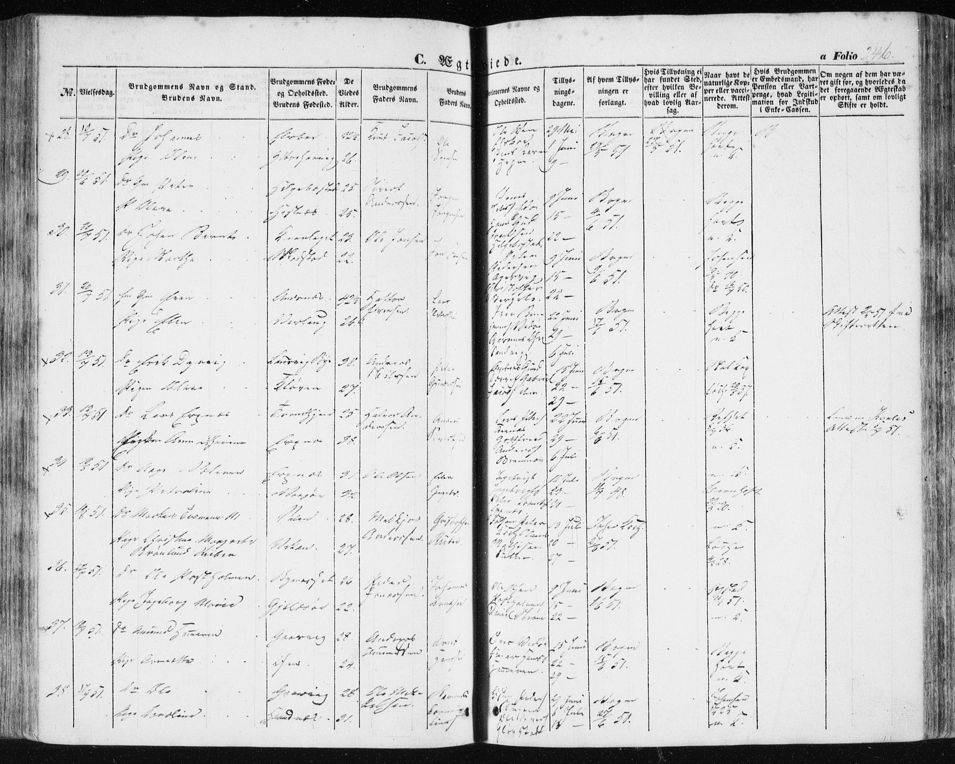 Ministerialprotokoller, klokkerbøker og fødselsregistre - Sør-Trøndelag, AV/SAT-A-1456/634/L0529: Parish register (official) no. 634A05, 1843-1851, p. 246