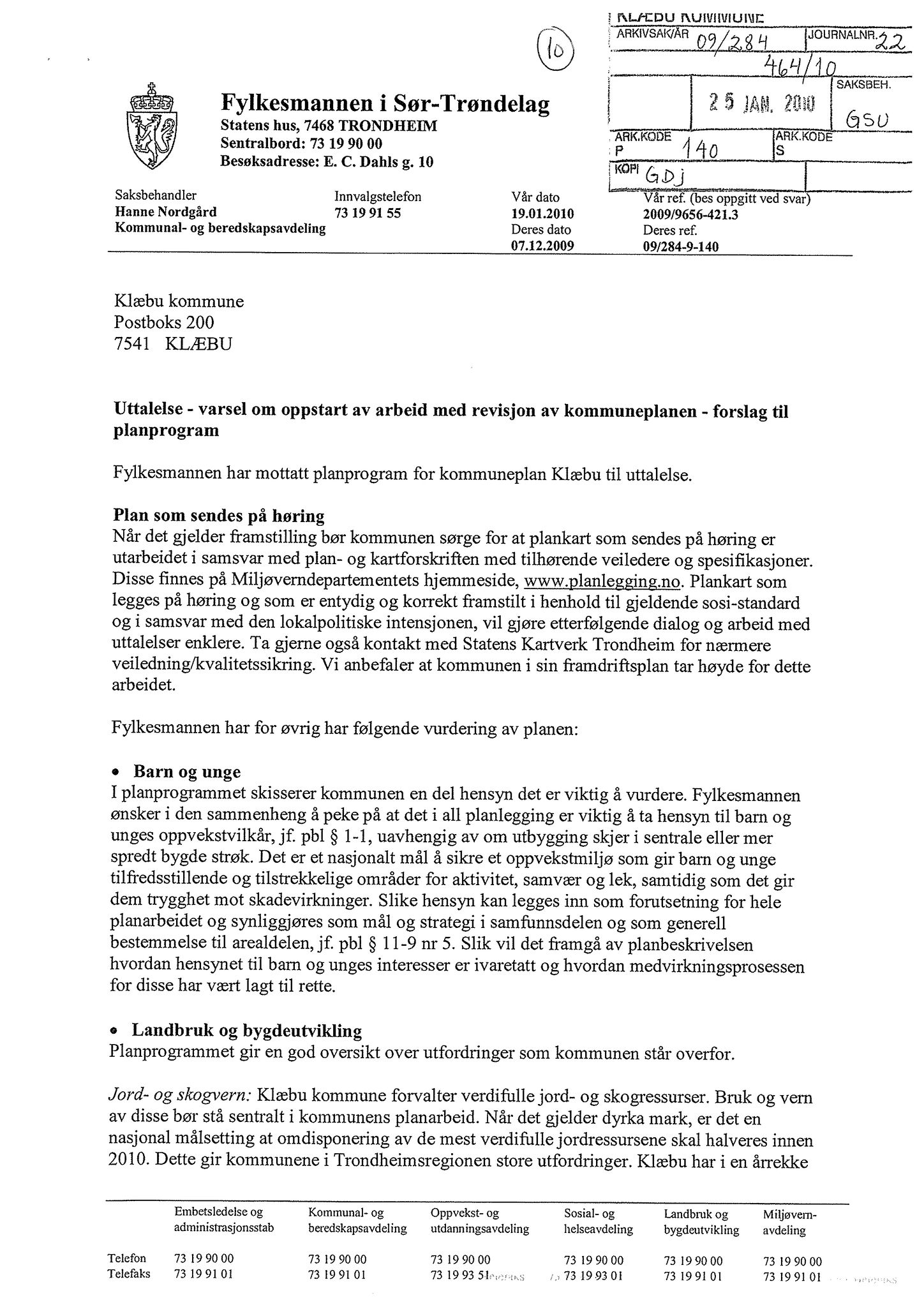 Klæbu Kommune, TRKO/KK/02-FS/L003: Formannsskapet - Møtedokumenter, 2010, p. 270