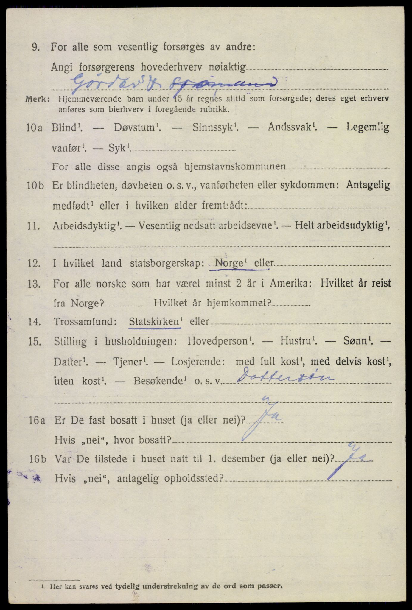 SAKO, 1920 census for Stokke, 1920, p. 2081