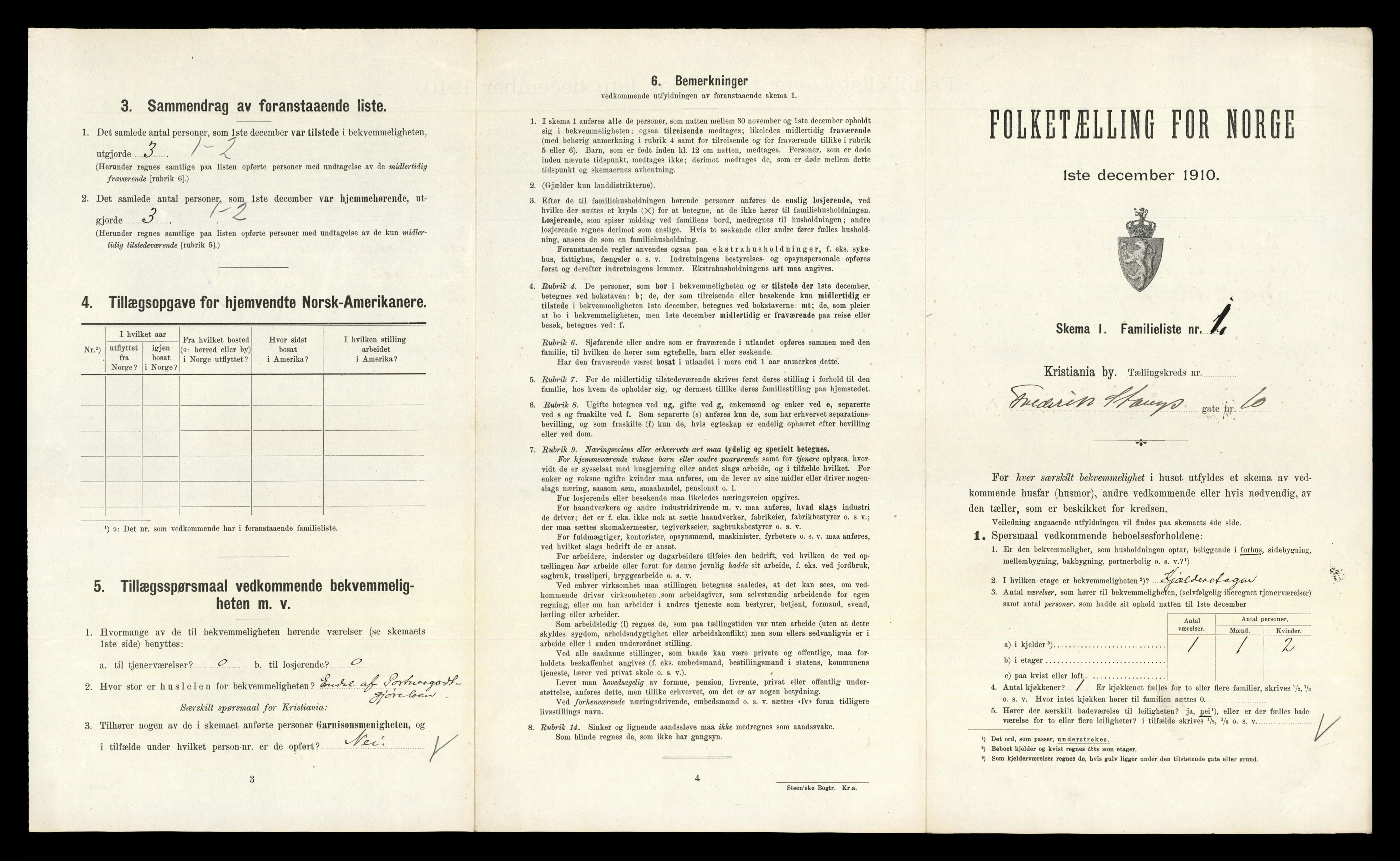 RA, 1910 census for Kristiania, 1910, p. 26083