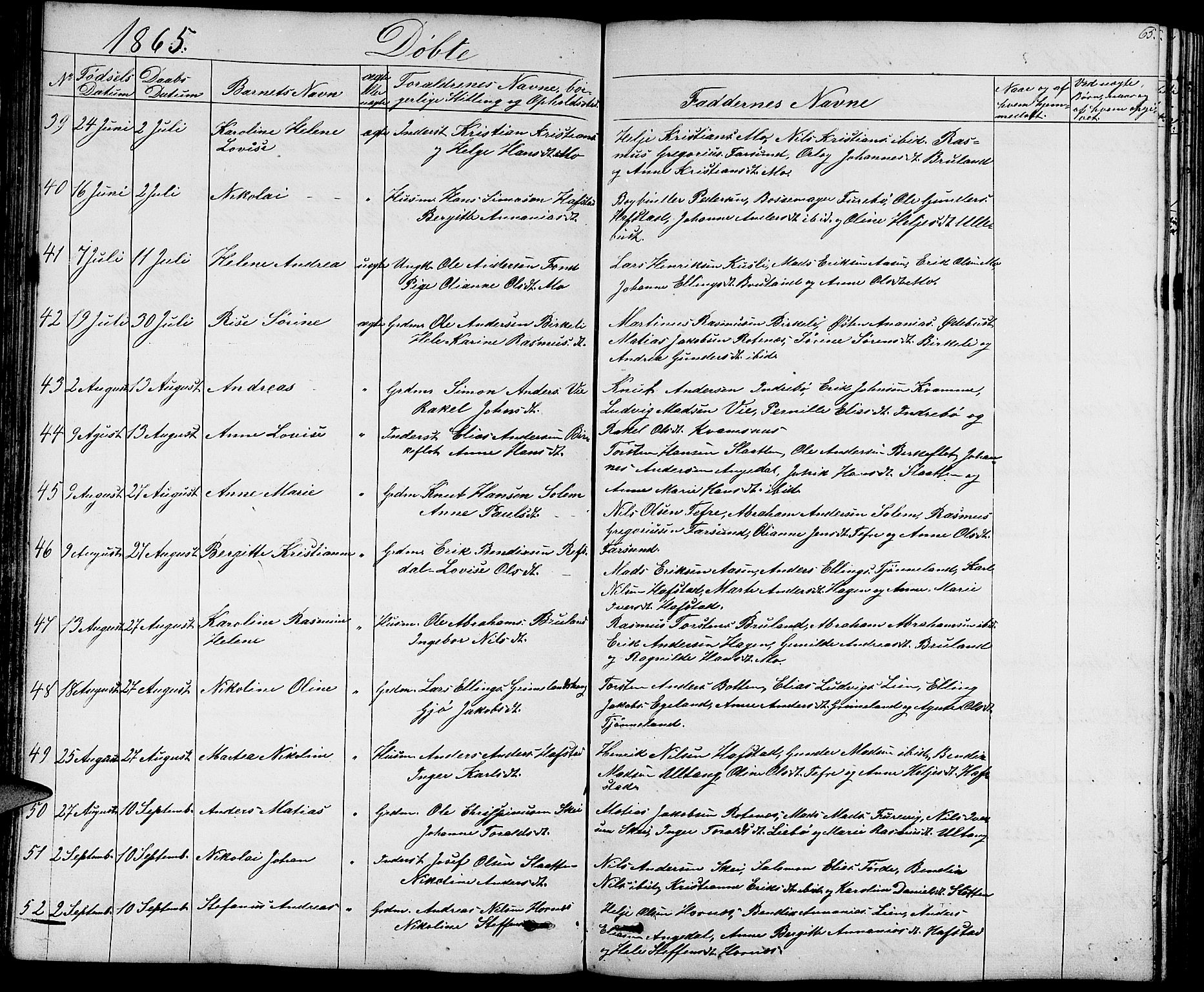 Førde sokneprestembete, AV/SAB-A-79901/H/Hab/Haba/L0001: Parish register (copy) no. A 1, 1853-1880, p. 65