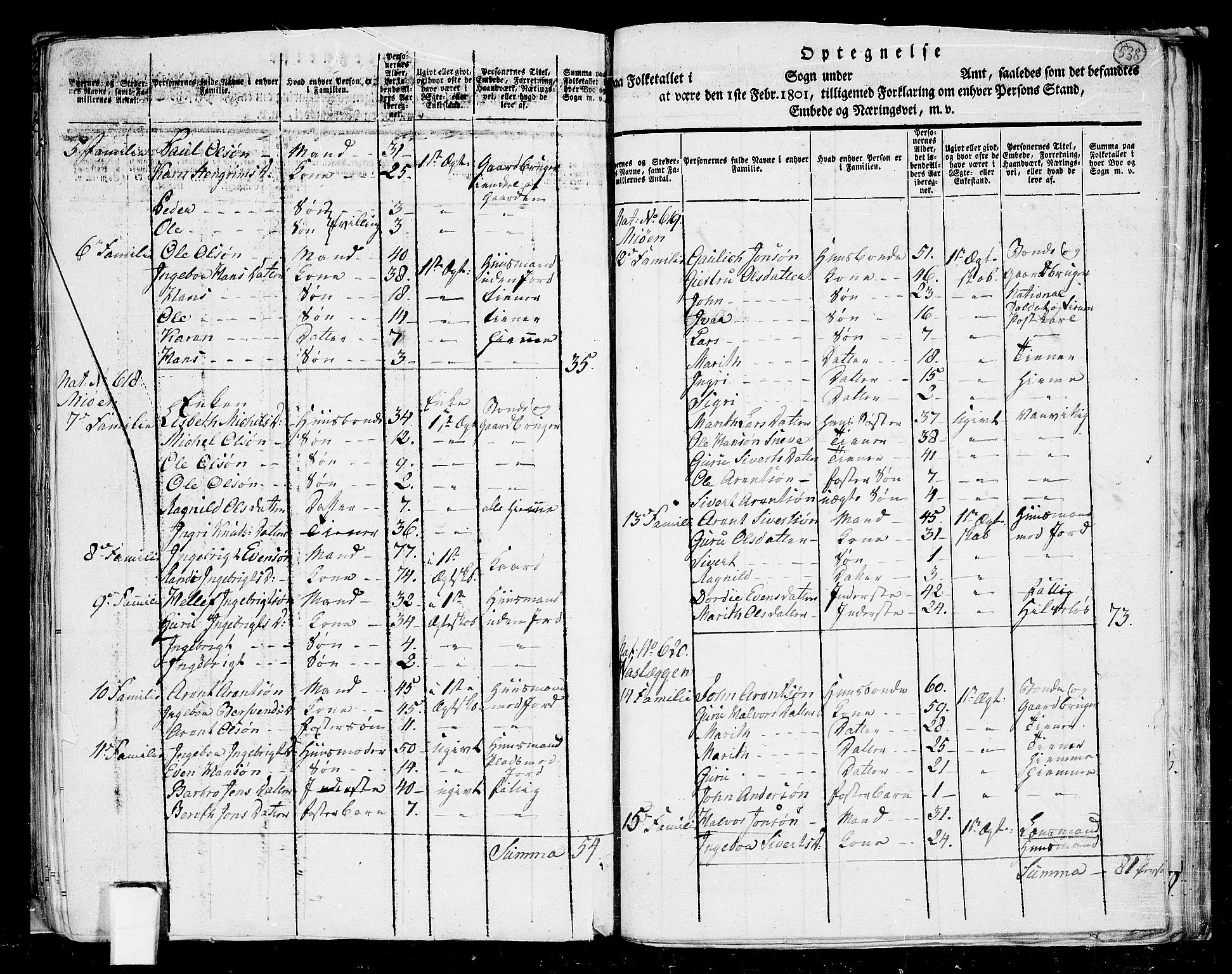 RA, 1801 census for 1634P Oppdal, 1801, p. 537b-538a