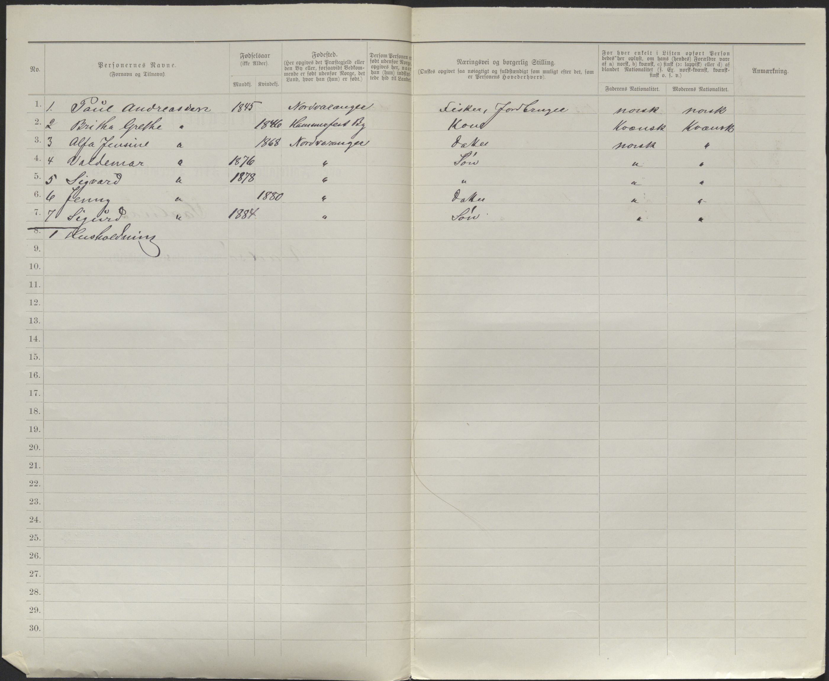 SATØ, 1885 census for 2029 Vadsø, 1885, p. 149b