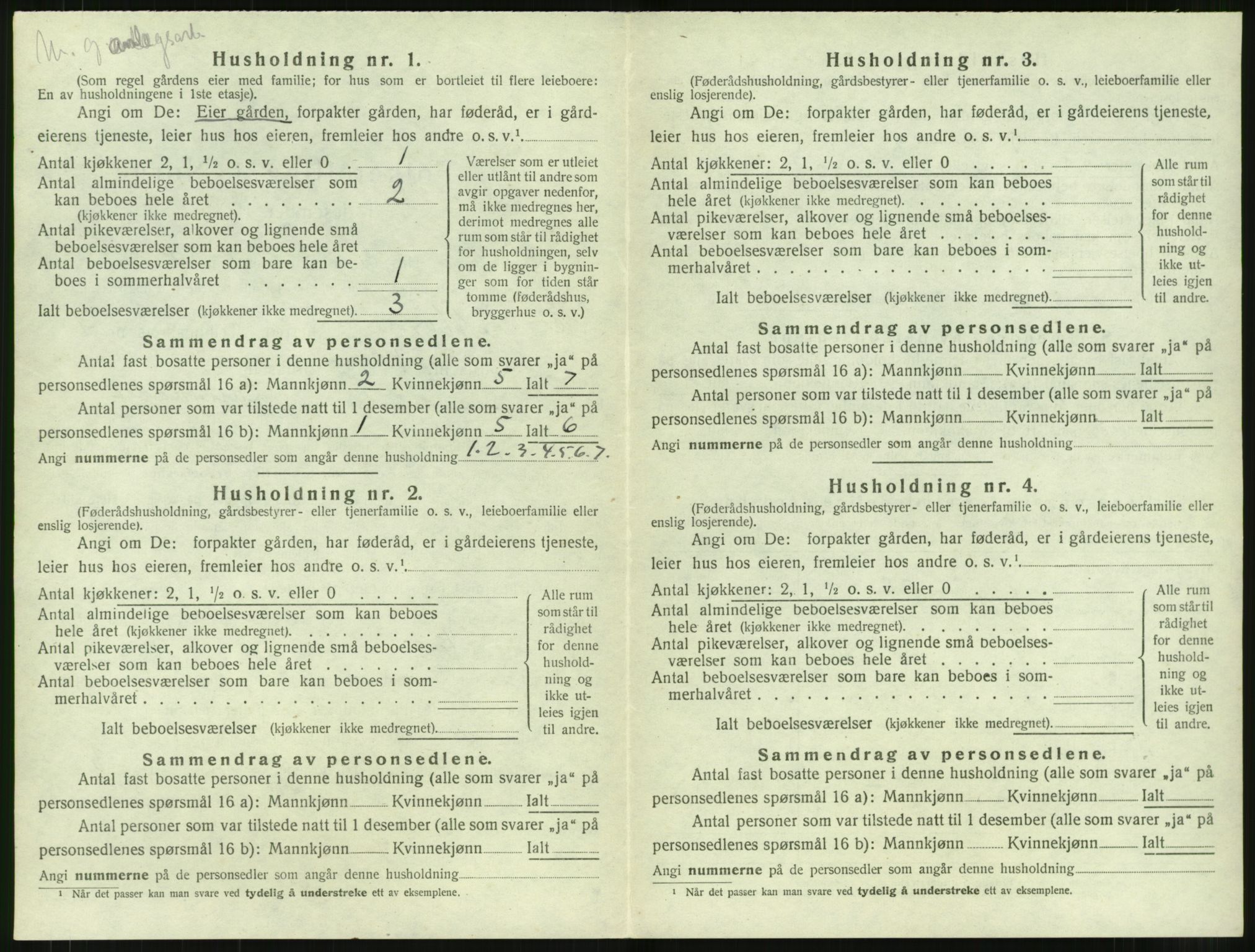 SAT, 1920 census for Eid, 1920, p. 32