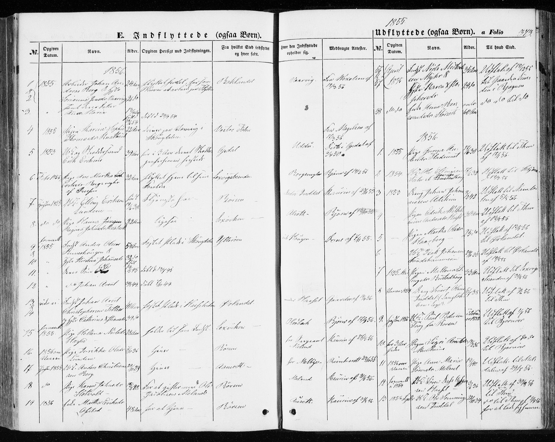 Ministerialprotokoller, klokkerbøker og fødselsregistre - Sør-Trøndelag, SAT/A-1456/646/L0611: Parish register (official) no. 646A09, 1848-1857, p. 373