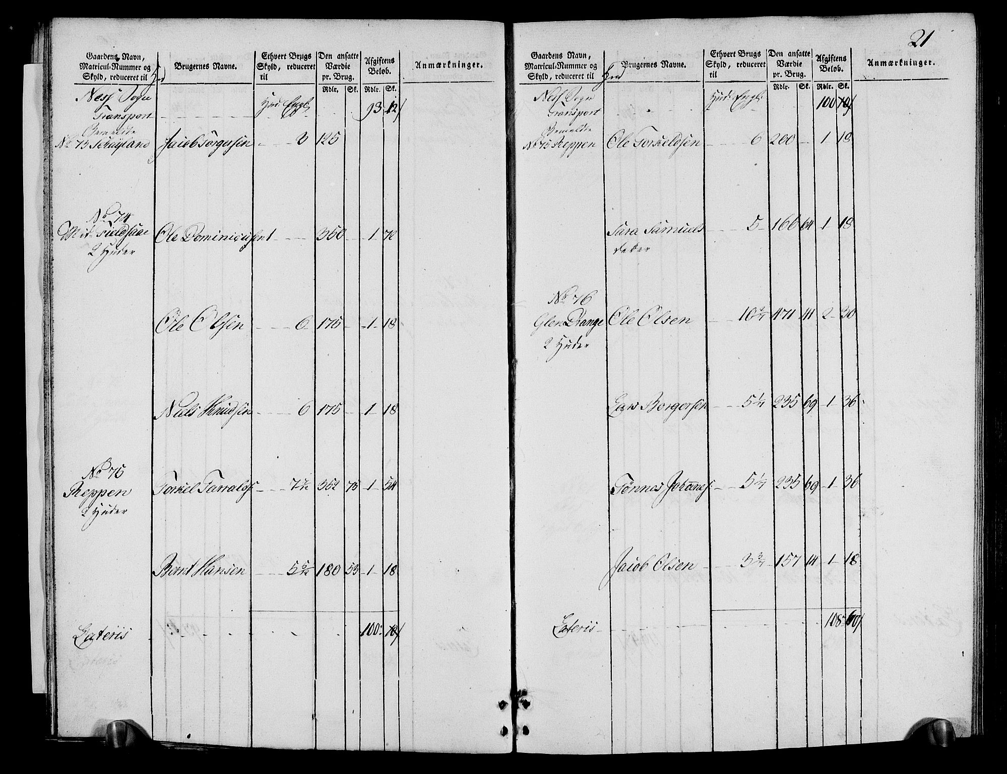 Rentekammeret inntil 1814, Realistisk ordnet avdeling, AV/RA-EA-4070/N/Ne/Nea/L0095: Lista fogderi. Oppebørselsregister, 1803-1804, p. 23