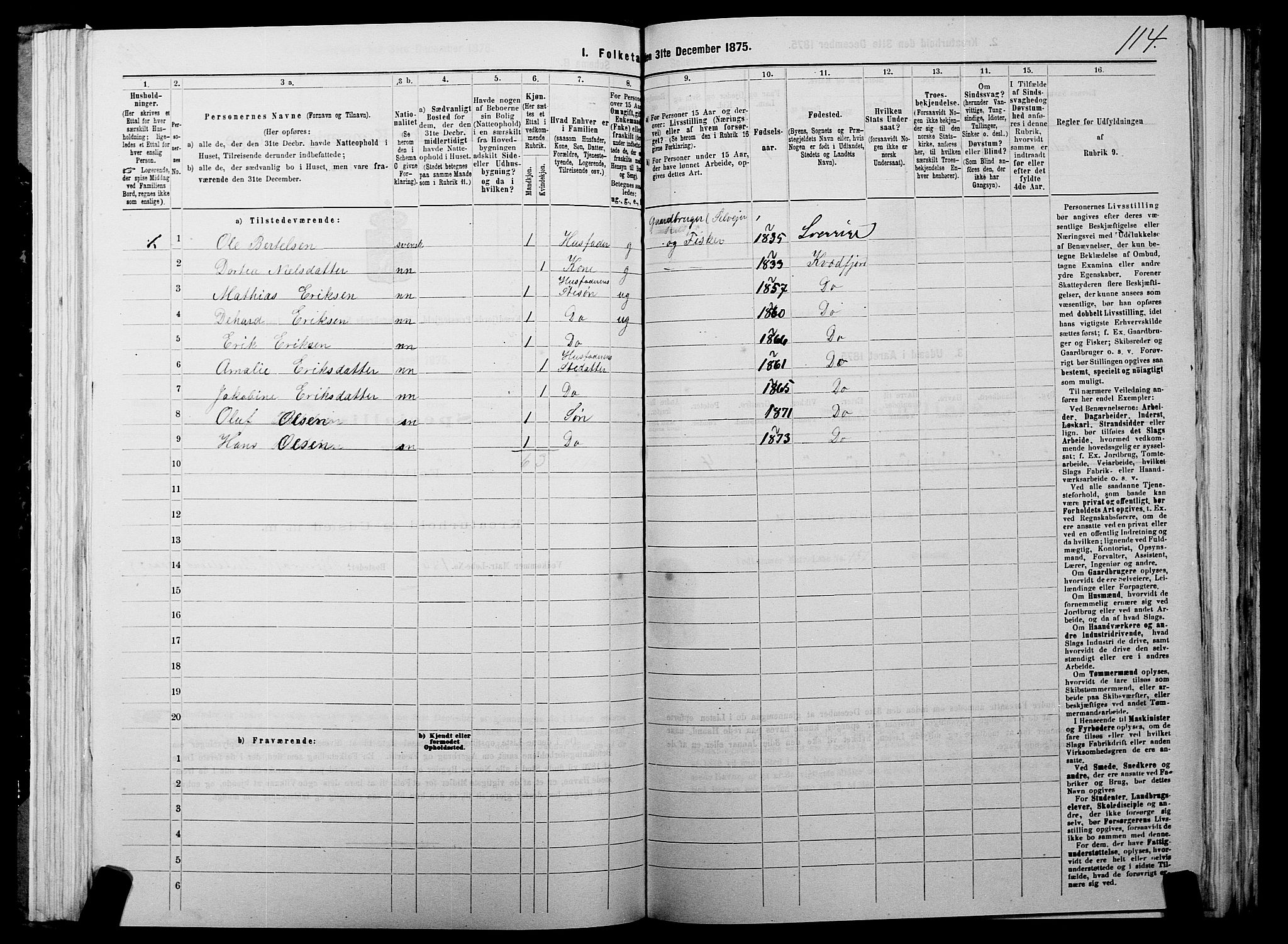 SATØ, 1875 census for 1911P Kvæfjord, 1875, p. 3114