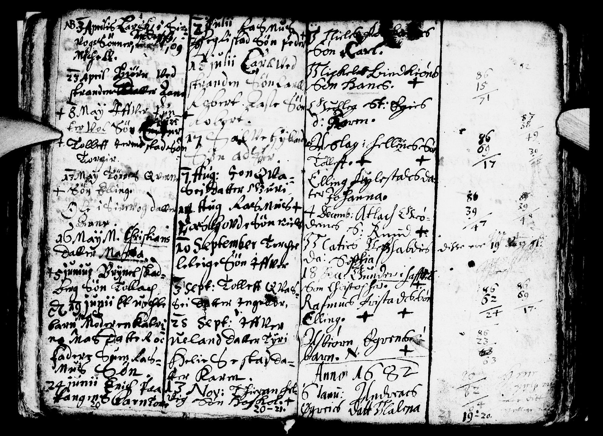 Eigersund sokneprestkontor, SAST/A-101807/S08/L0001: Parish register (official) no. A 1, 1664-1717