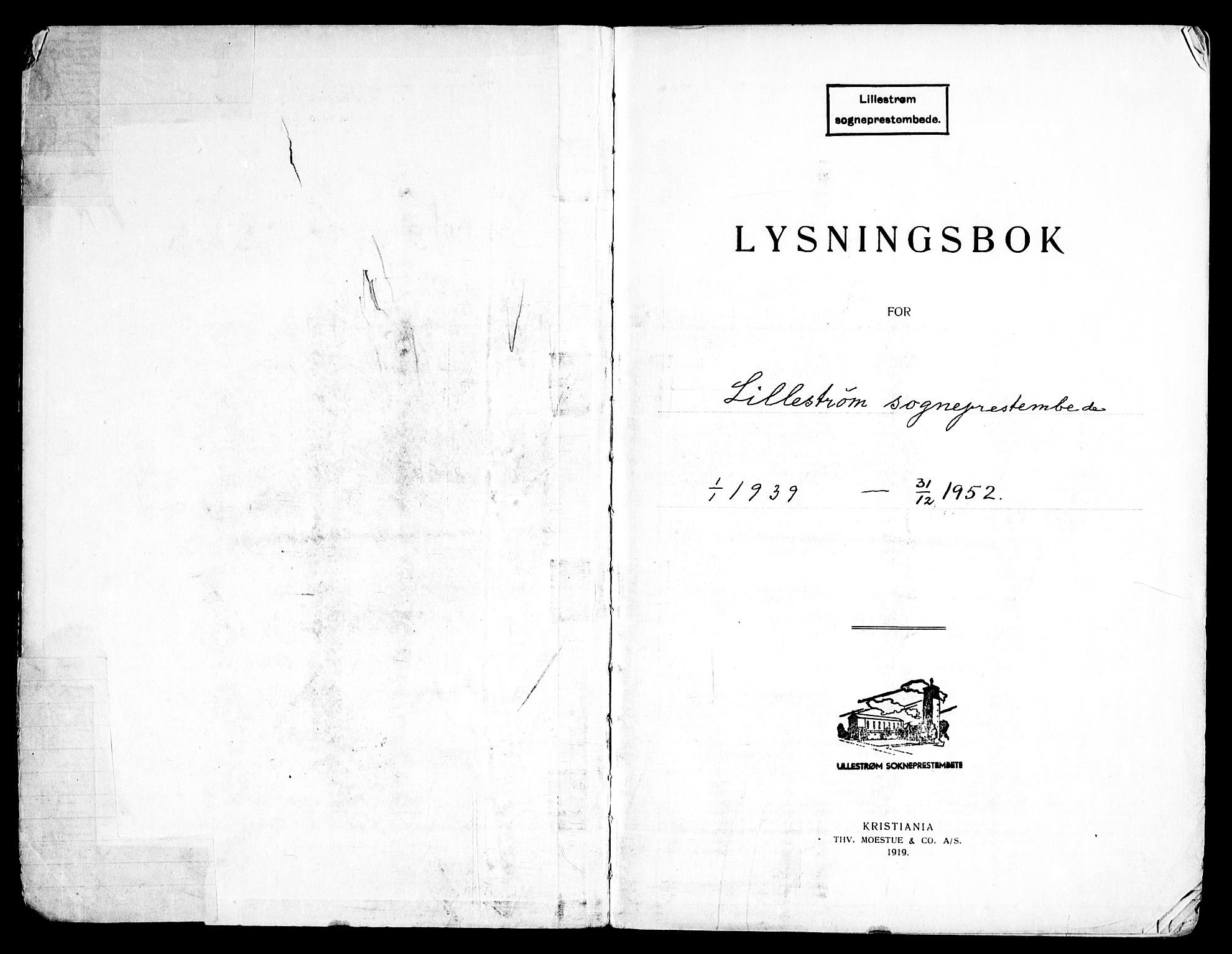 Lillestrøm prestekontor Kirkebøker, SAO/A-10327a/H/L0001: Banns register no. 1, 1939-1952