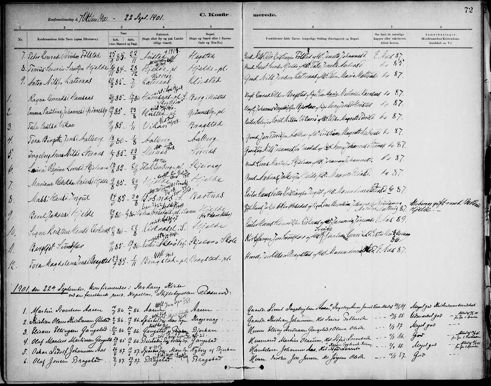 Ministerialprotokoller, klokkerbøker og fødselsregistre - Nord-Trøndelag, SAT/A-1458/732/L0316: Parish register (official) no. 732A01, 1879-1921, p. 72
