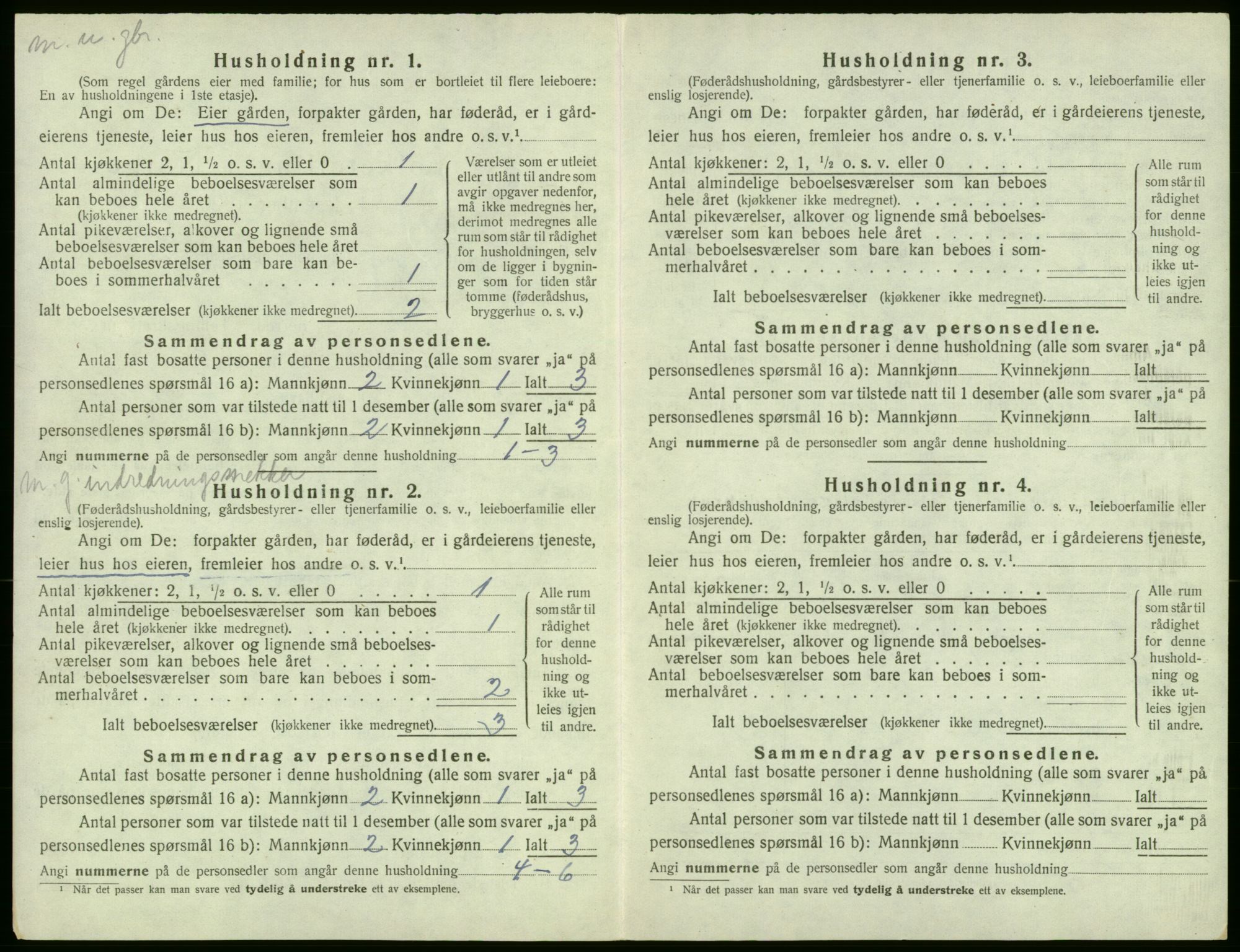 SAB, 1920 census for Stord, 1920, p. 182