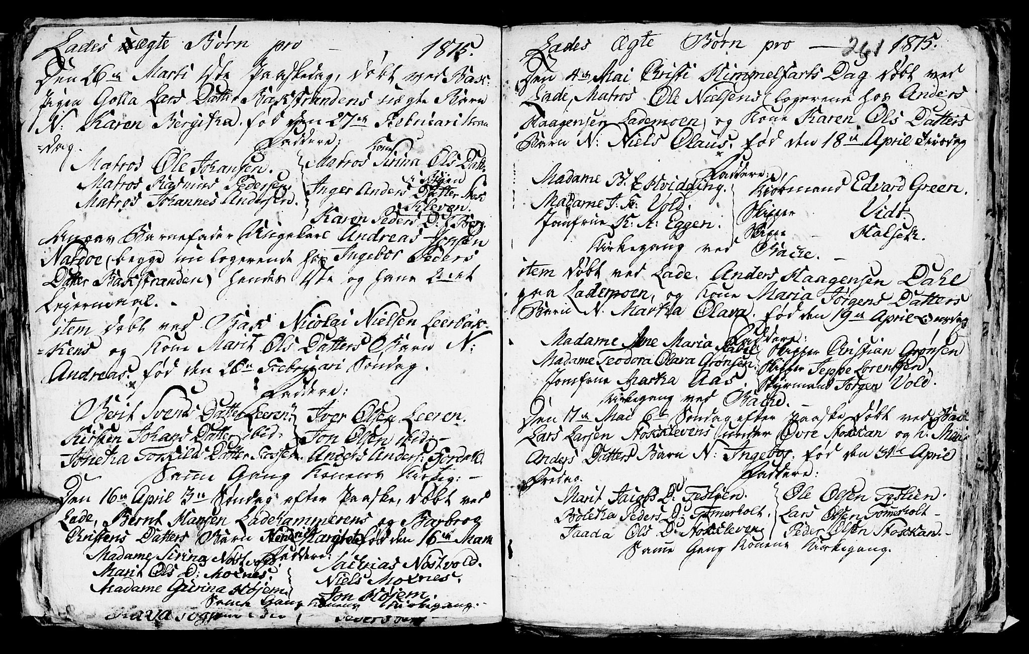 Ministerialprotokoller, klokkerbøker og fødselsregistre - Sør-Trøndelag, SAT/A-1456/606/L0305: Parish register (copy) no. 606C01, 1757-1819, p. 261