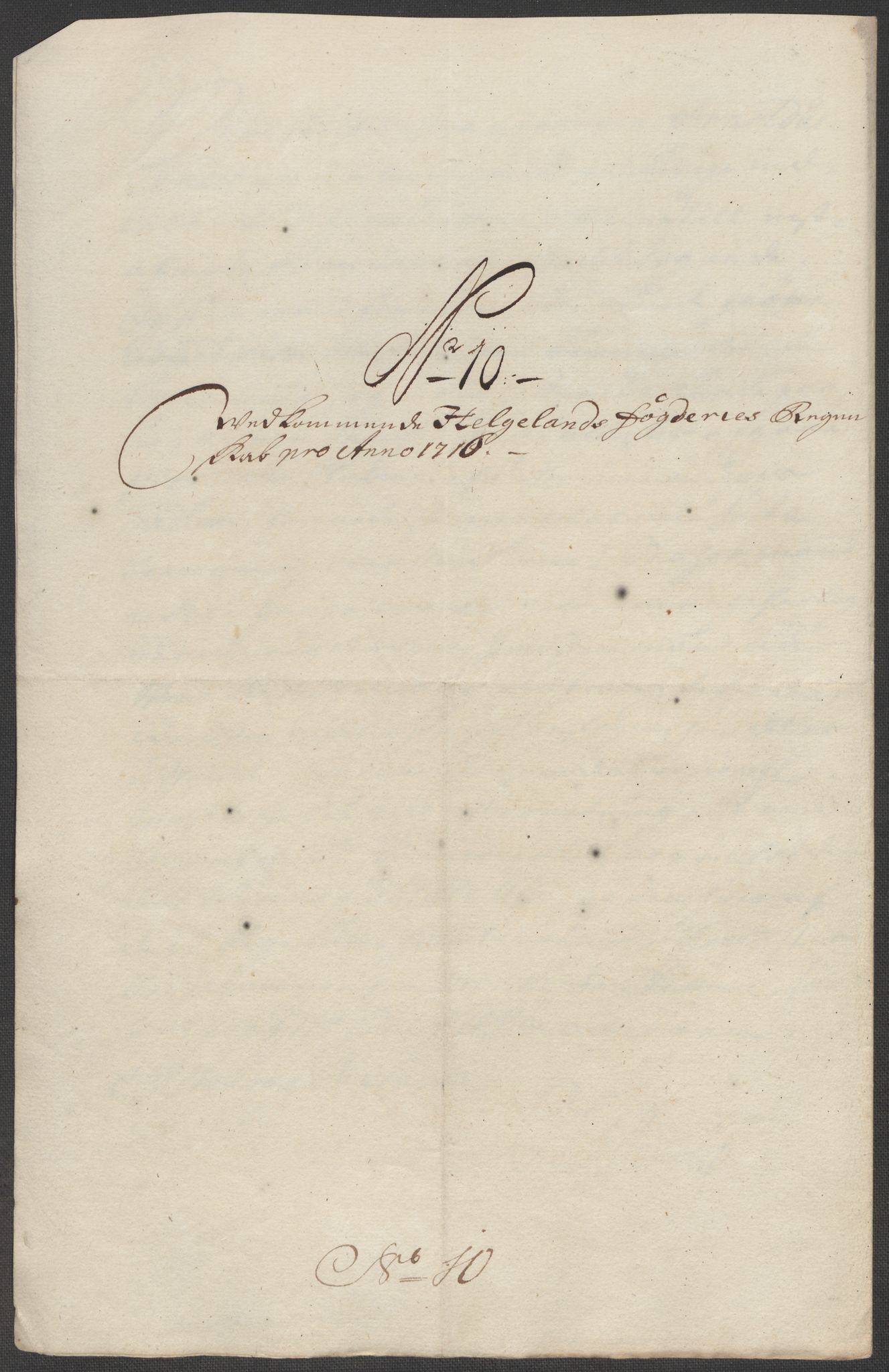 Rentekammeret inntil 1814, Reviderte regnskaper, Fogderegnskap, AV/RA-EA-4092/R65/L4514: Fogderegnskap Helgeland, 1716, p. 189