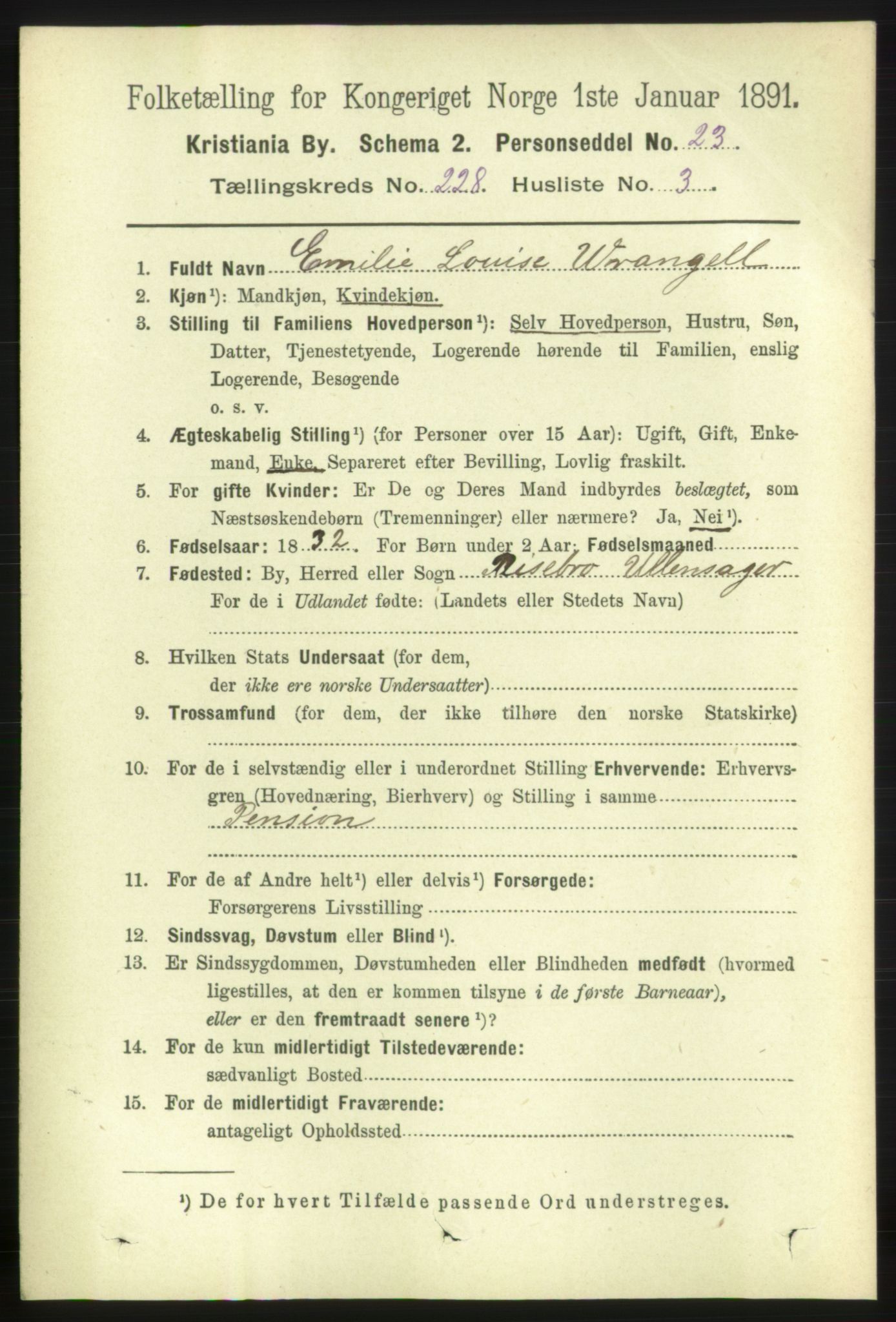 RA, 1891 census for 0301 Kristiania, 1891, p. 139402