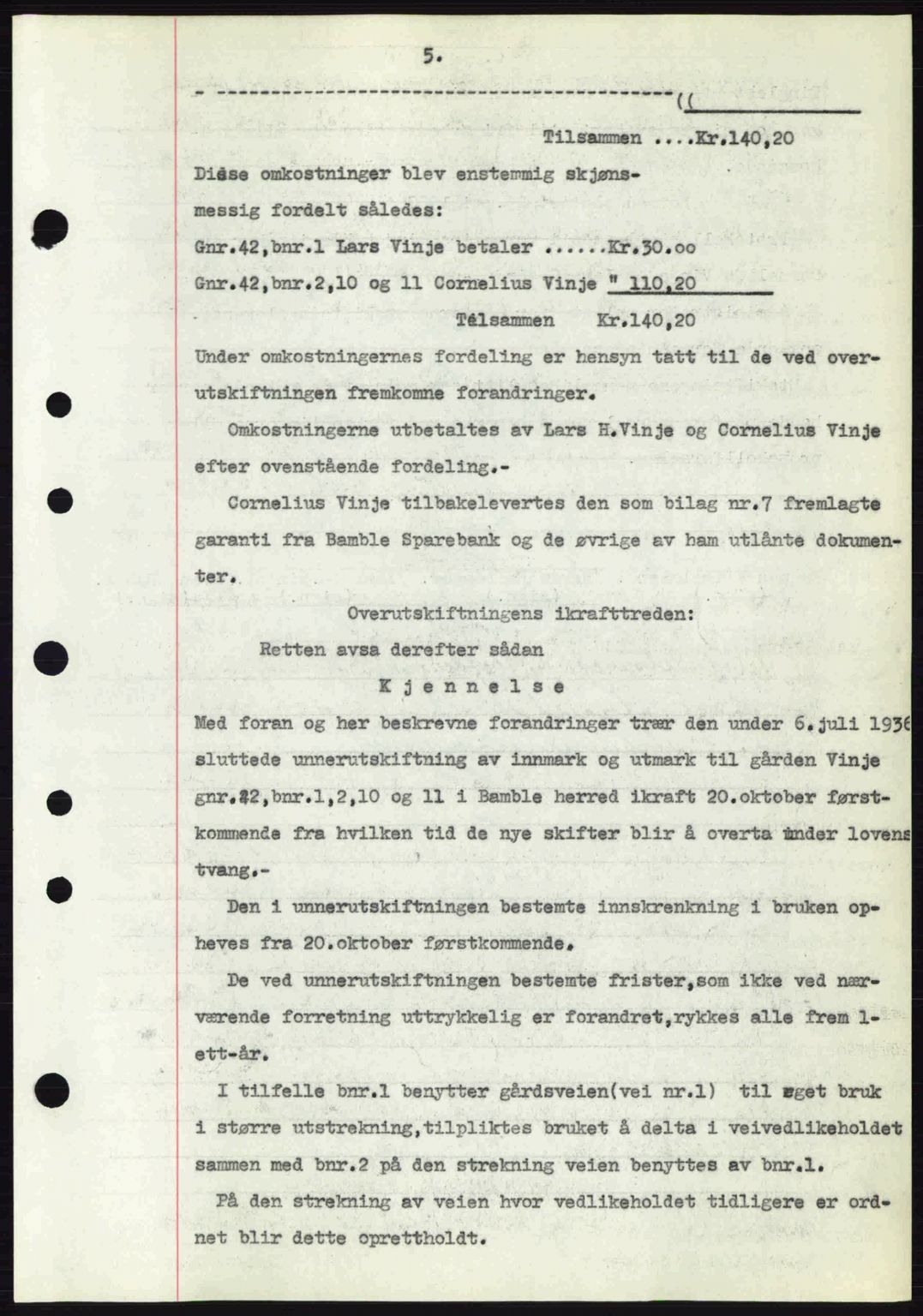 Bamble sorenskriveri, AV/SAKO-A-214/G/Ga/Gag/L0002: Mortgage book no. A-2, 1937-1938, Diary no: : 334/1938