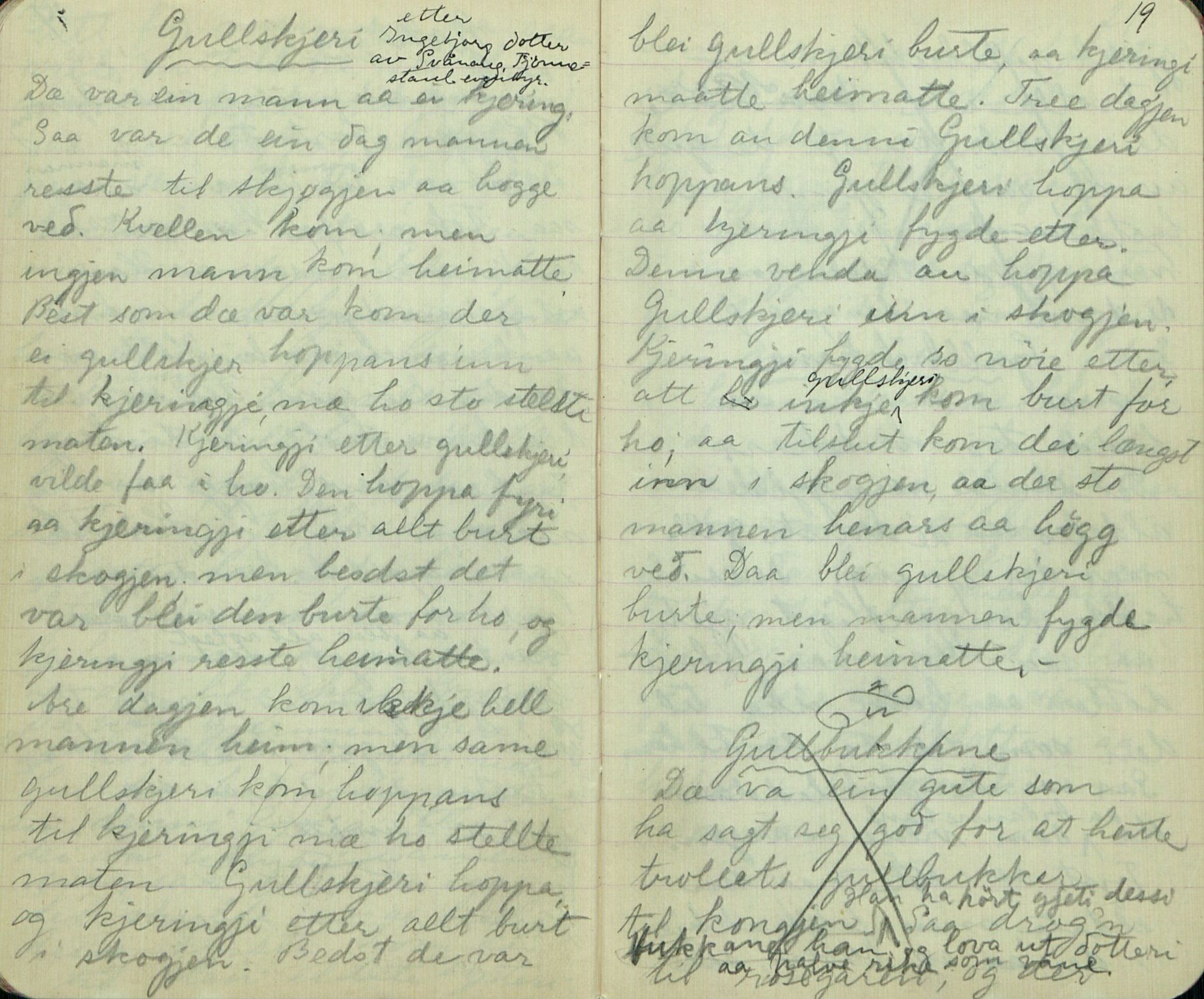 Rikard Berge, TEMU/TGM-A-1003/F/L0008/0030: 300-340 / 329 Oppskrifter av Svånaug A. Kasin, Seljord. Mest eventyr, 1915, p. 18-19