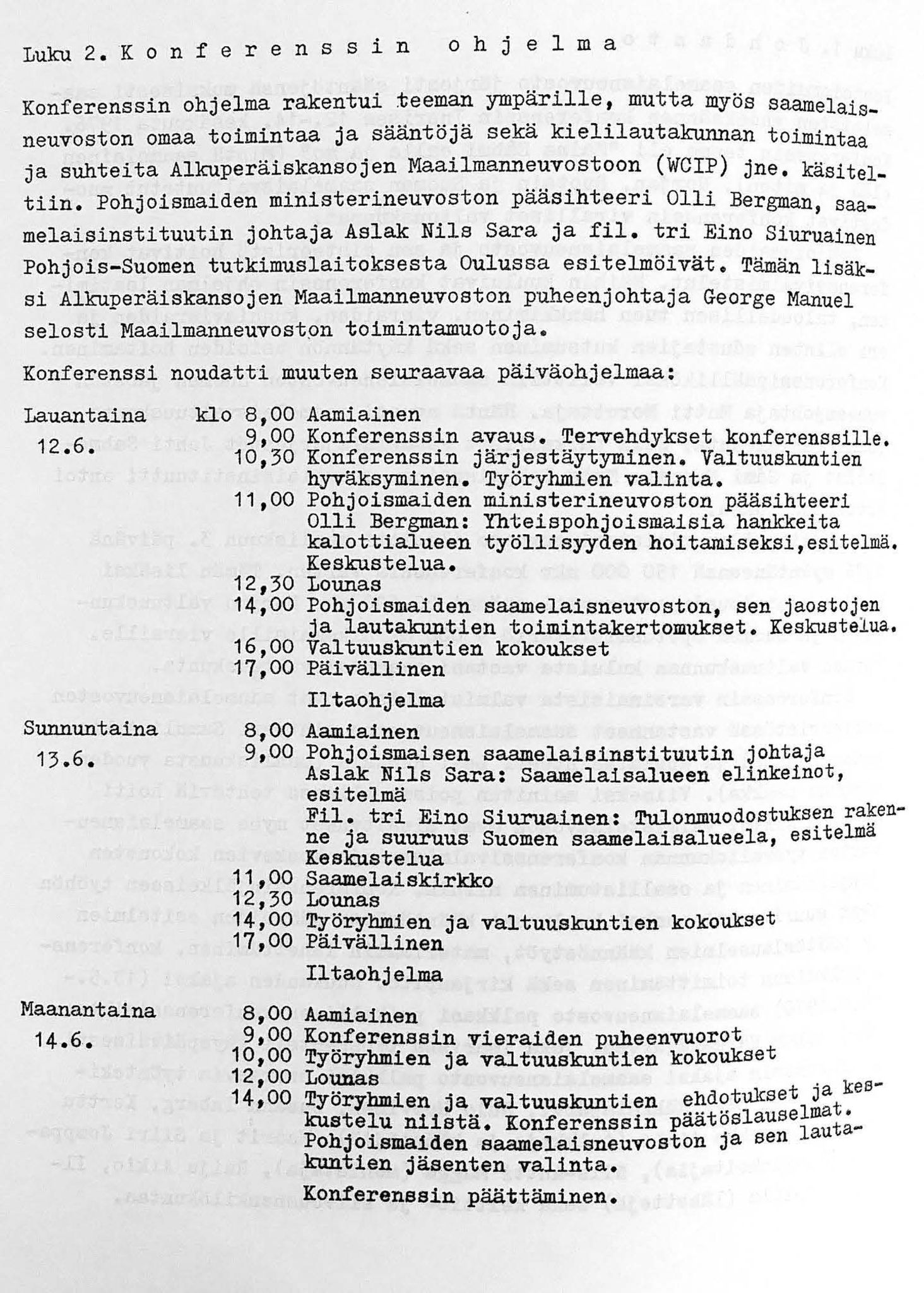 Sámiráđđi / Saami Council, AV/SAMI-PA-1126/X/L0009: Saami Conference IX, 1976