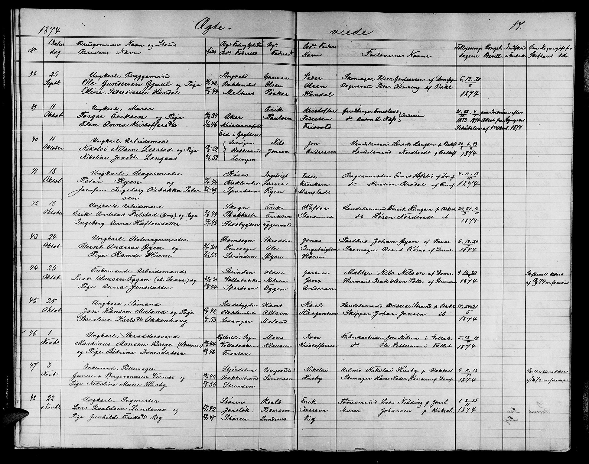 Ministerialprotokoller, klokkerbøker og fødselsregistre - Sør-Trøndelag, SAT/A-1456/604/L0221: Parish register (copy) no. 604C04, 1870-1885, p. 17