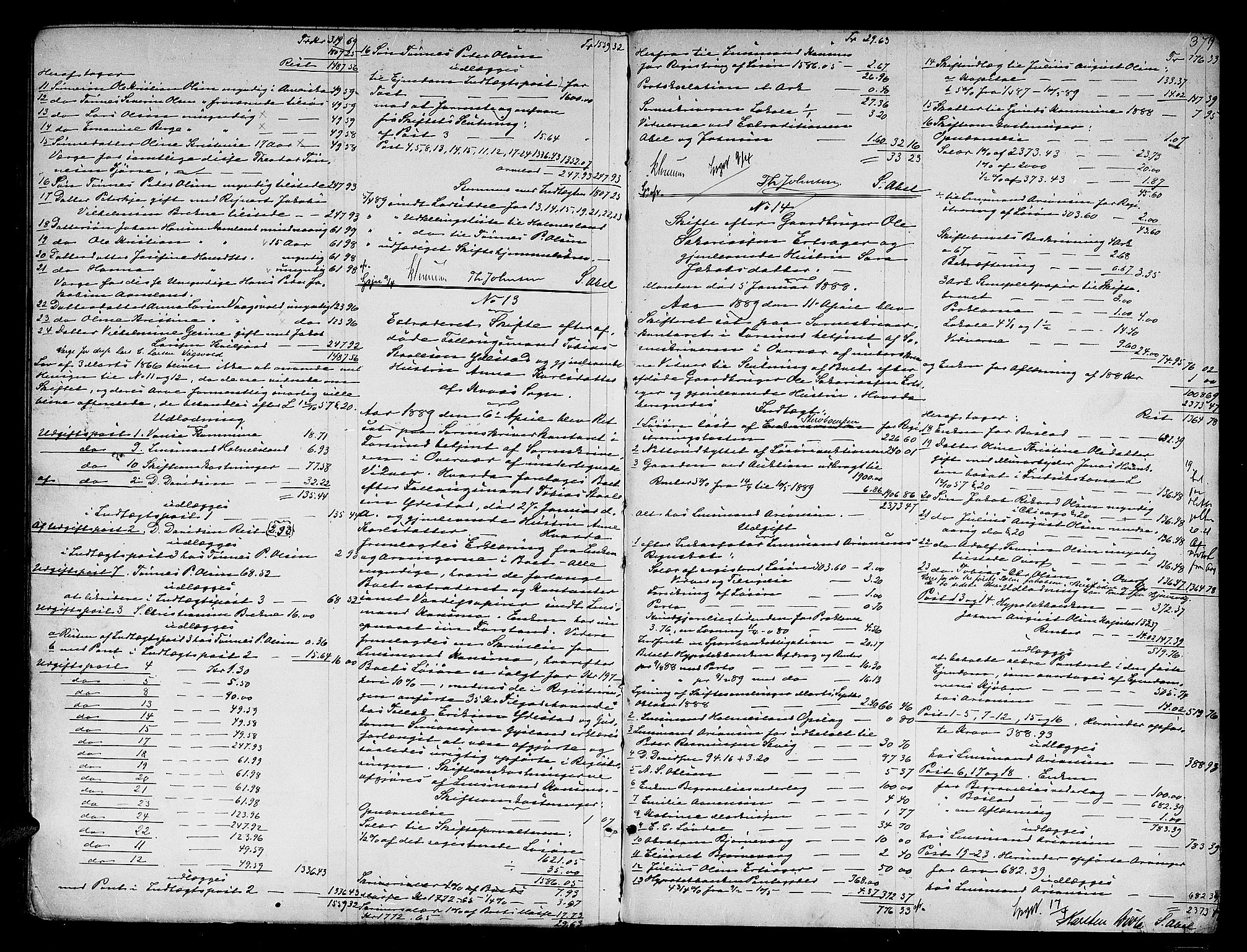 Lyngdal sorenskriveri, AV/SAK-1221-0004/H/Hc/L0893: Skifteutlodningsprotokoll nr. 5, 1871-1889, p. 378b-379a