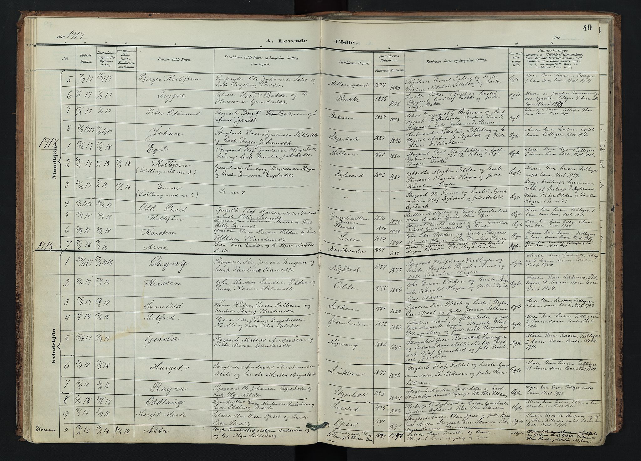 Trysil prestekontor, SAH/PREST-046/H/Ha/Hab/L0007: Parish register (copy) no. 7, 1896-1948, p. 49