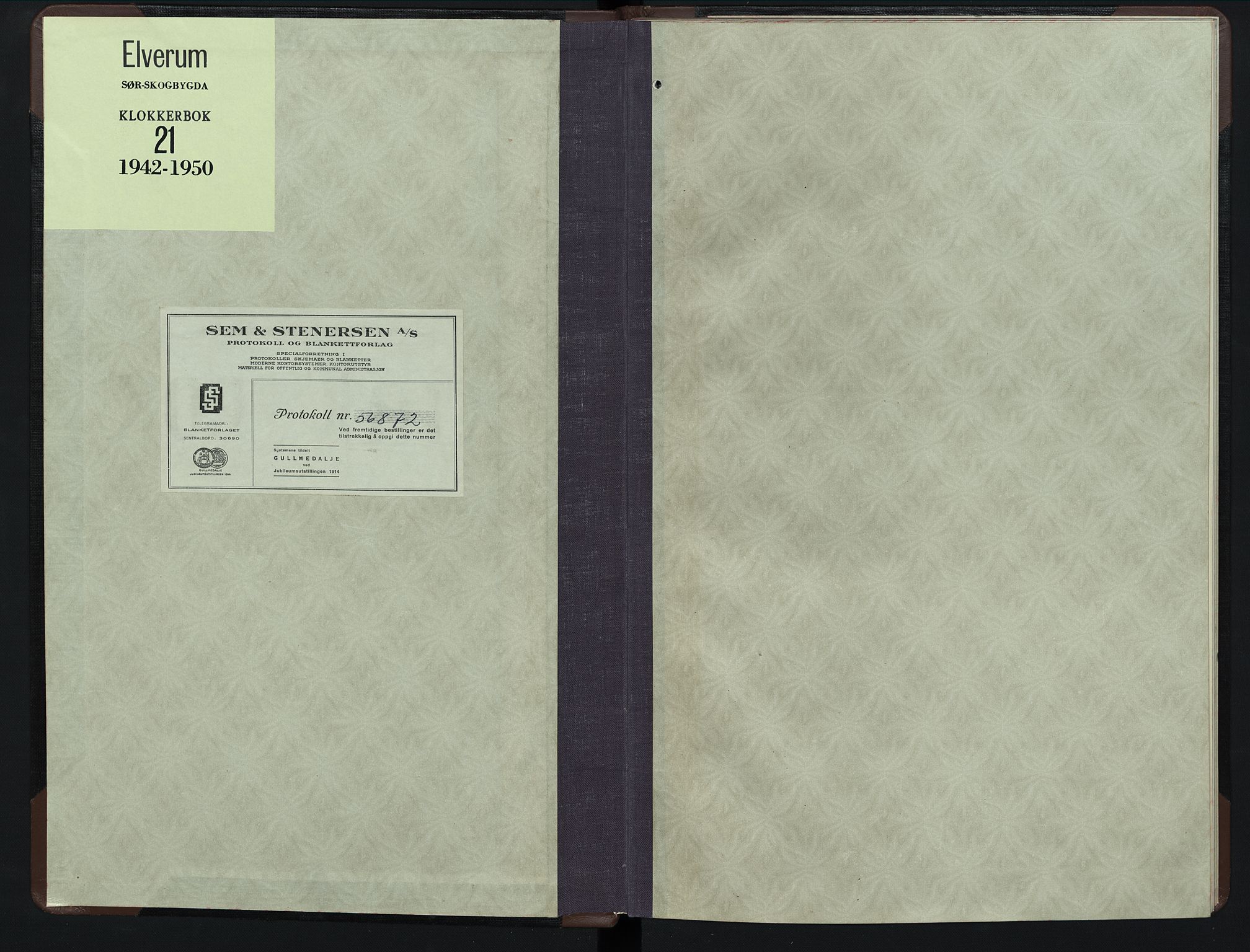 Elverum prestekontor, AV/SAH-PREST-044/H/Ha/Hab/L0021: Parish register (copy) no. 21, 1942-1950