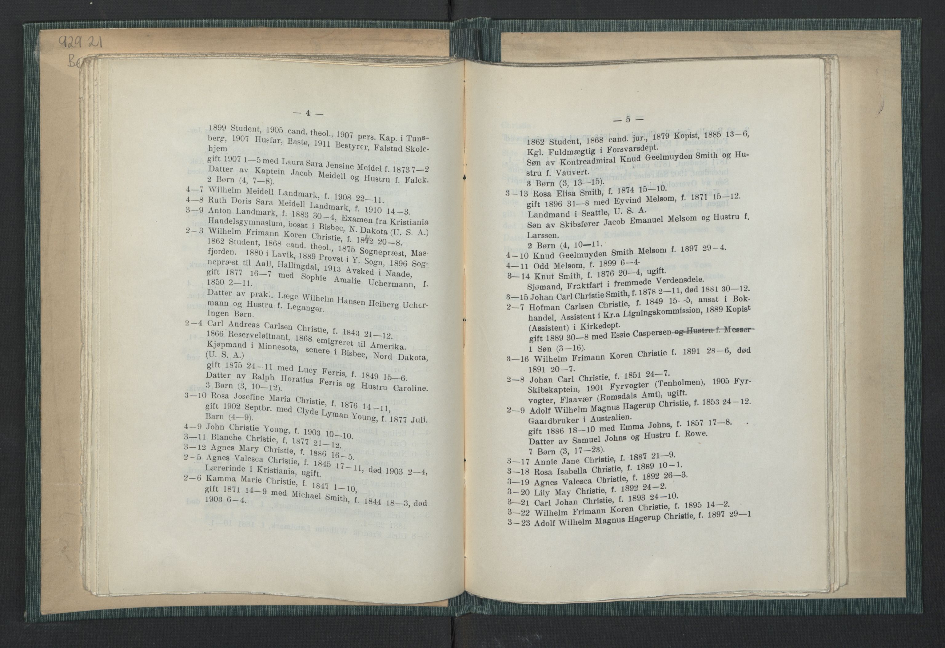 Andre publikasjoner, PUBL/PUBL-999/0003/0001: Johan Kielland Bergwitz: Vore Eidsvollsmænds efterkommere. Gjennem alle linjer i 100 aar (1914), 1814-1914, p. 35