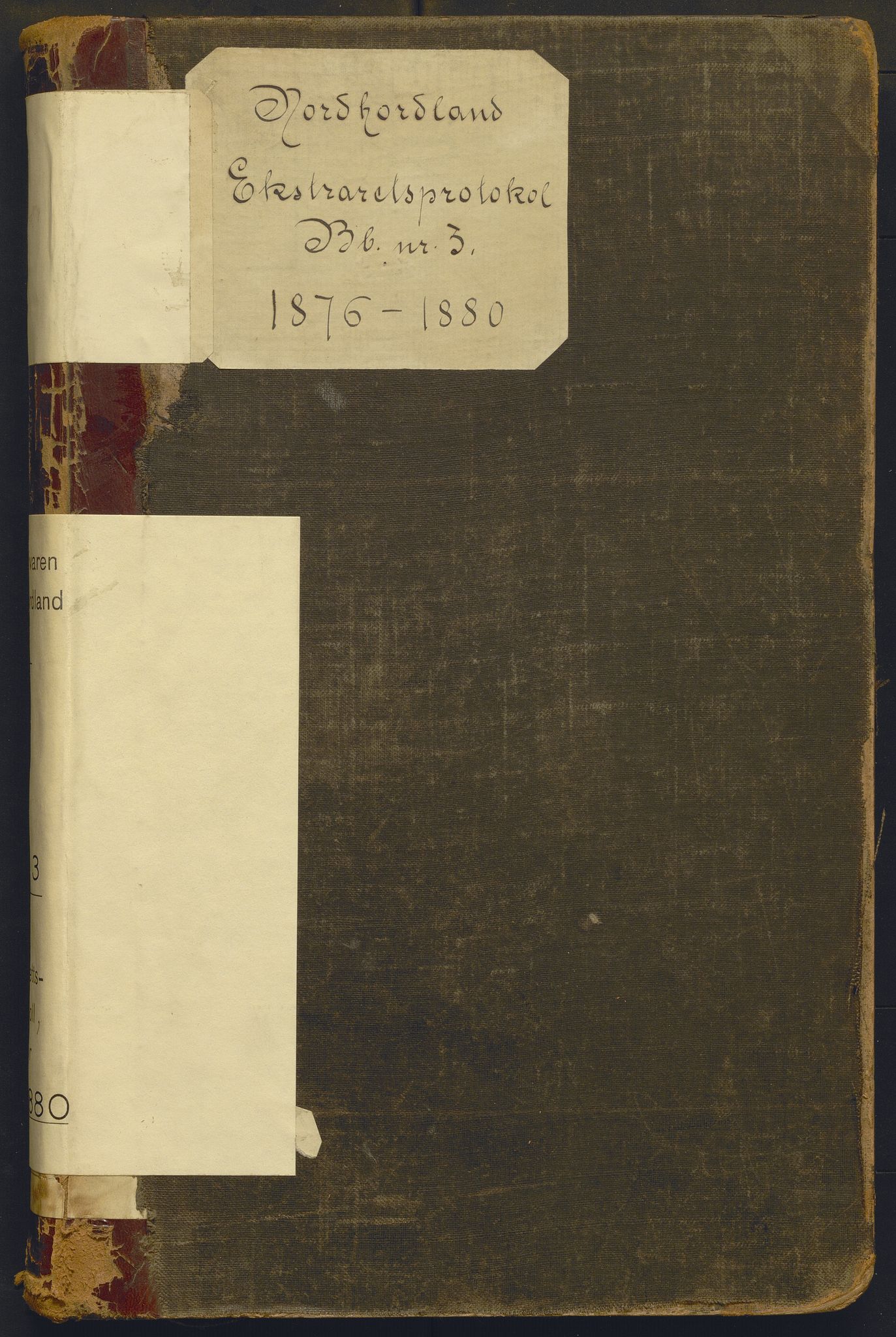 Nordhordland sorenskrivar, AV/SAB-A-2901/1/F/Fd/Fdd/L0003: Ekstrarettsprotokollar, forhøyr, 1876-1880