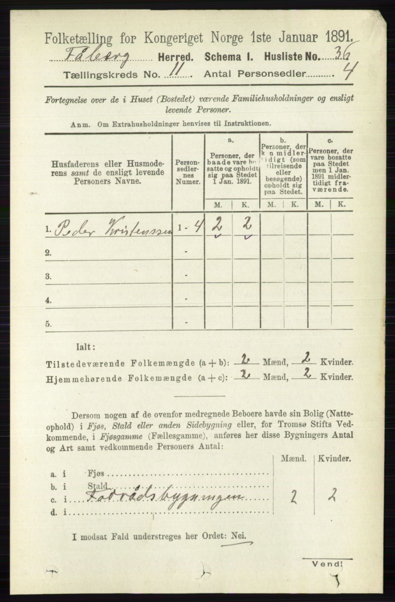 RA, 1891 census for 0524 Fåberg, 1891, p. 4484