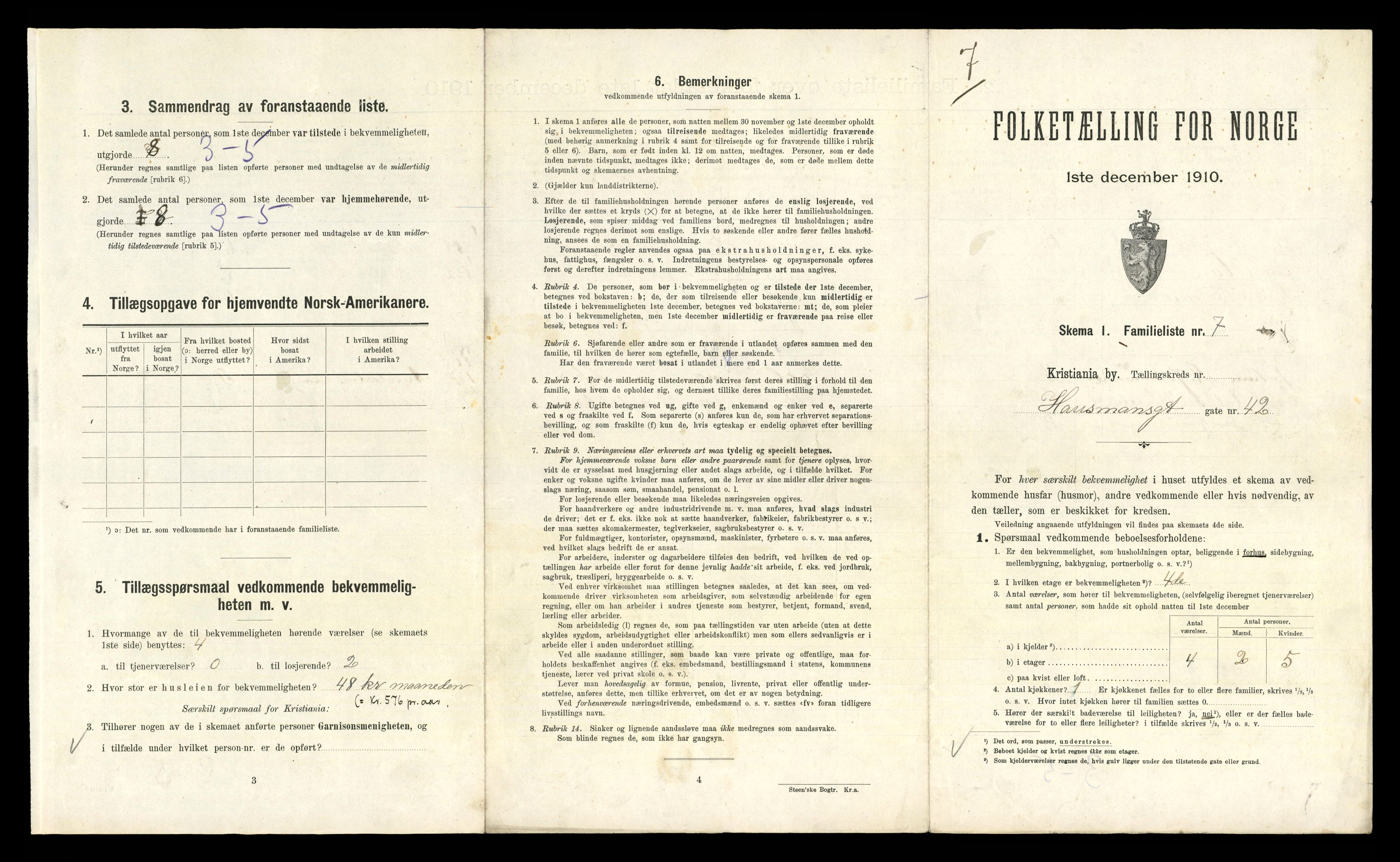 RA, 1910 census for Kristiania, 1910, p. 34715