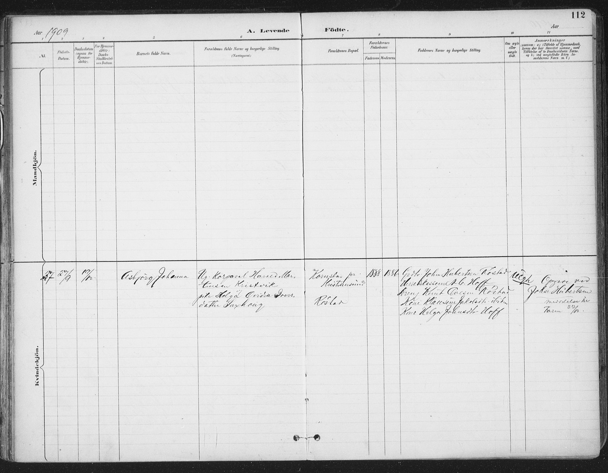 Ministerialprotokoller, klokkerbøker og fødselsregistre - Sør-Trøndelag, SAT/A-1456/659/L0743: Parish register (official) no. 659A13, 1893-1910, p. 112