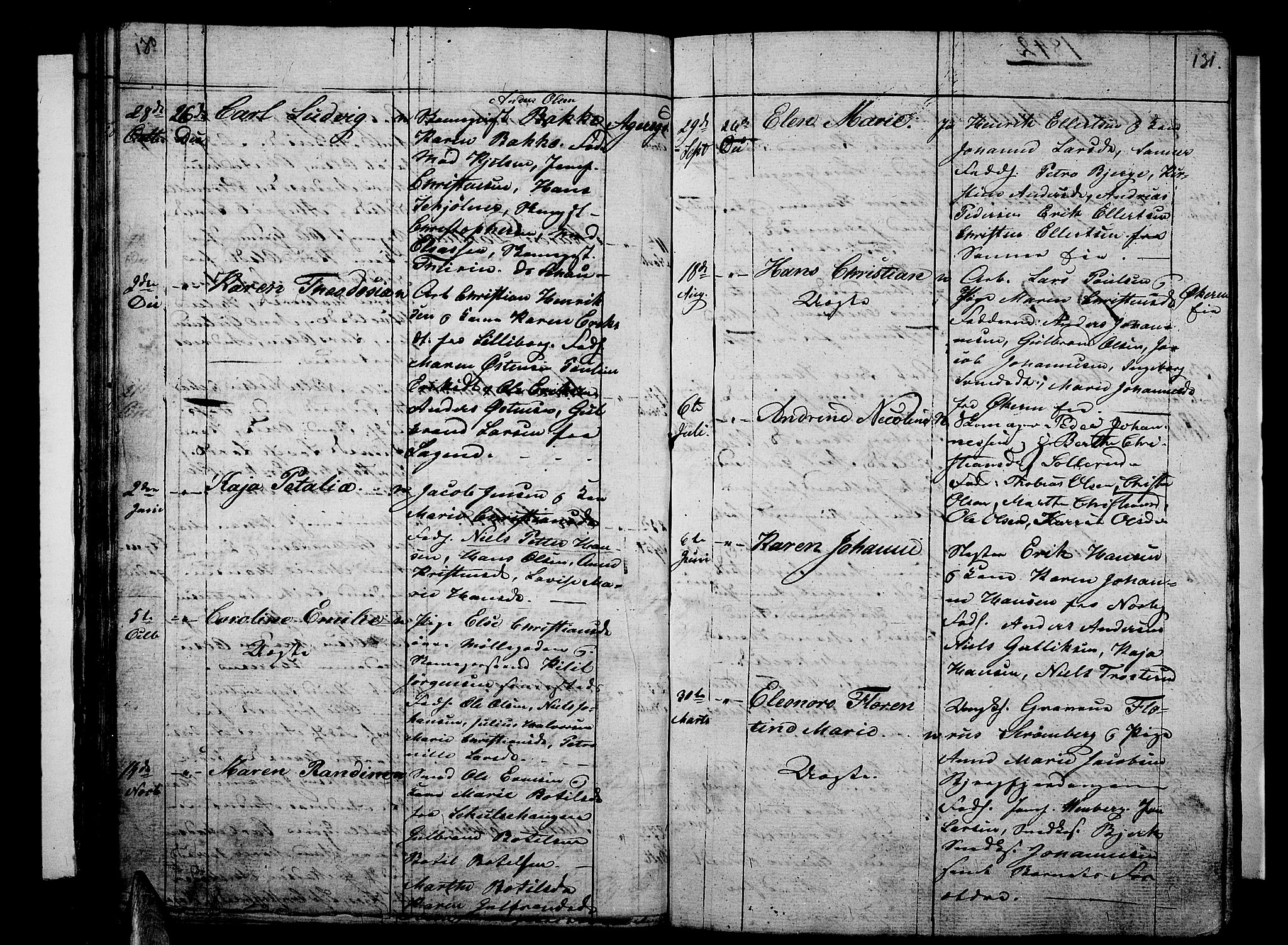 Aker prestekontor kirkebøker, SAO/A-10861/G/L0007: Parish register (copy) no. 7, 1838-1846, p. 130-131