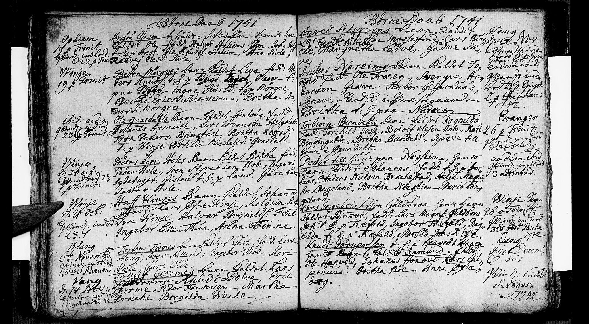 Voss sokneprestembete, AV/SAB-A-79001/H/Haa: Parish register (official) no. A 5, 1736-1743, p. 102