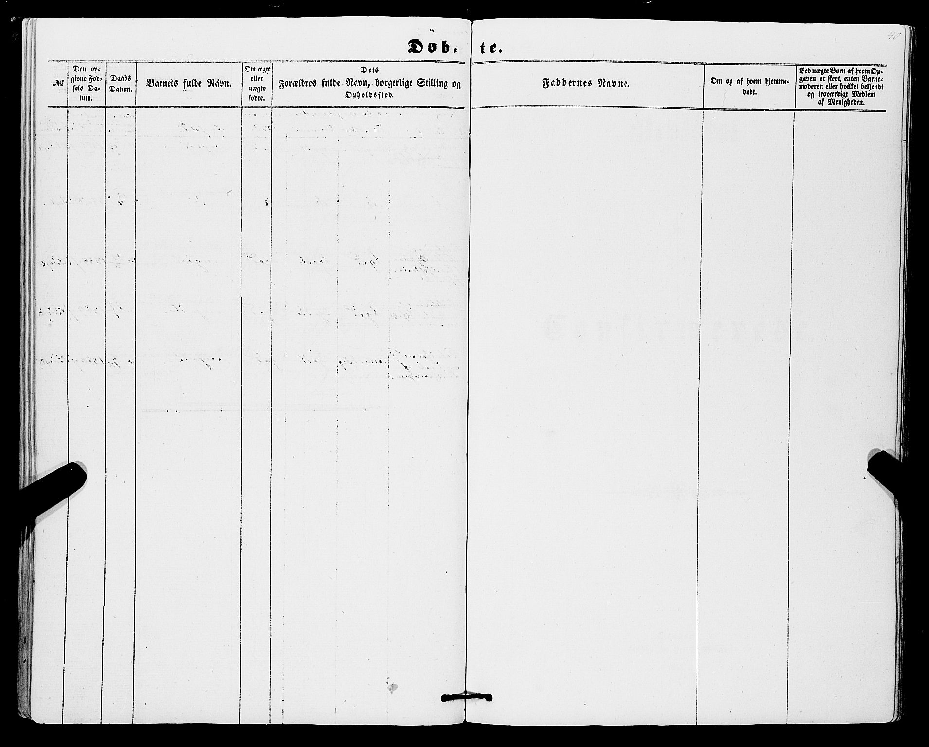 Røldal sokneprestembete, SAB/A-100247: Parish register (official) no. A 3, 1856-1870, p. 40