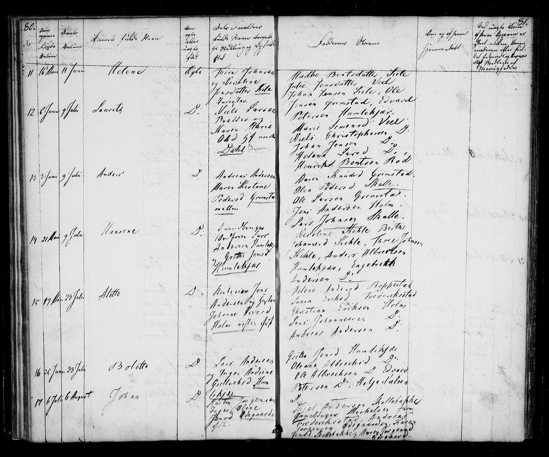 Borge prestekontor Kirkebøker, AV/SAO-A-10903/F/Fb/L0001: Parish register (official) no. II 1, 1836-1852, p. 80-81