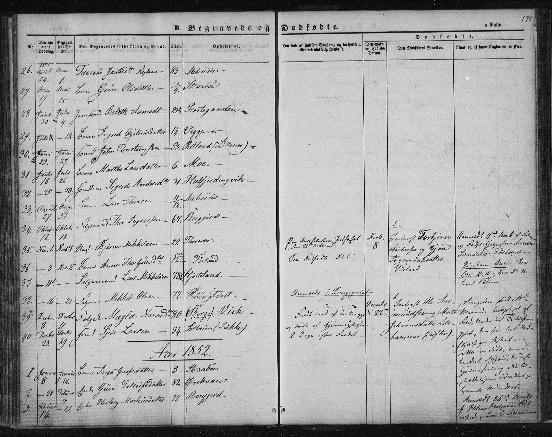 Suldal sokneprestkontor, SAST/A-101845/01/IV/L0008: Parish register (official) no. A 8, 1836-1853, p. 178