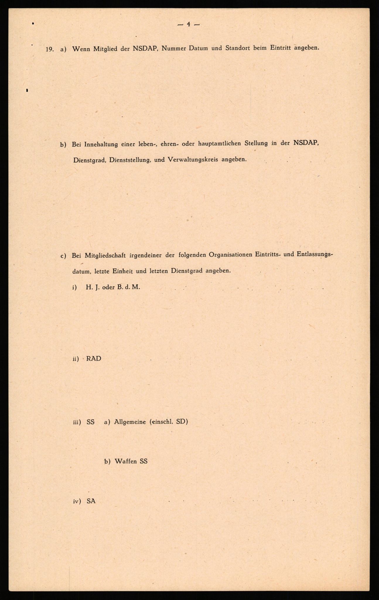 Forsvaret, Forsvarets overkommando II, RA/RAFA-3915/D/Db/L0035: CI Questionaires. Tyske okkupasjonsstyrker i Norge. Tyskere., 1945-1946, p. 116