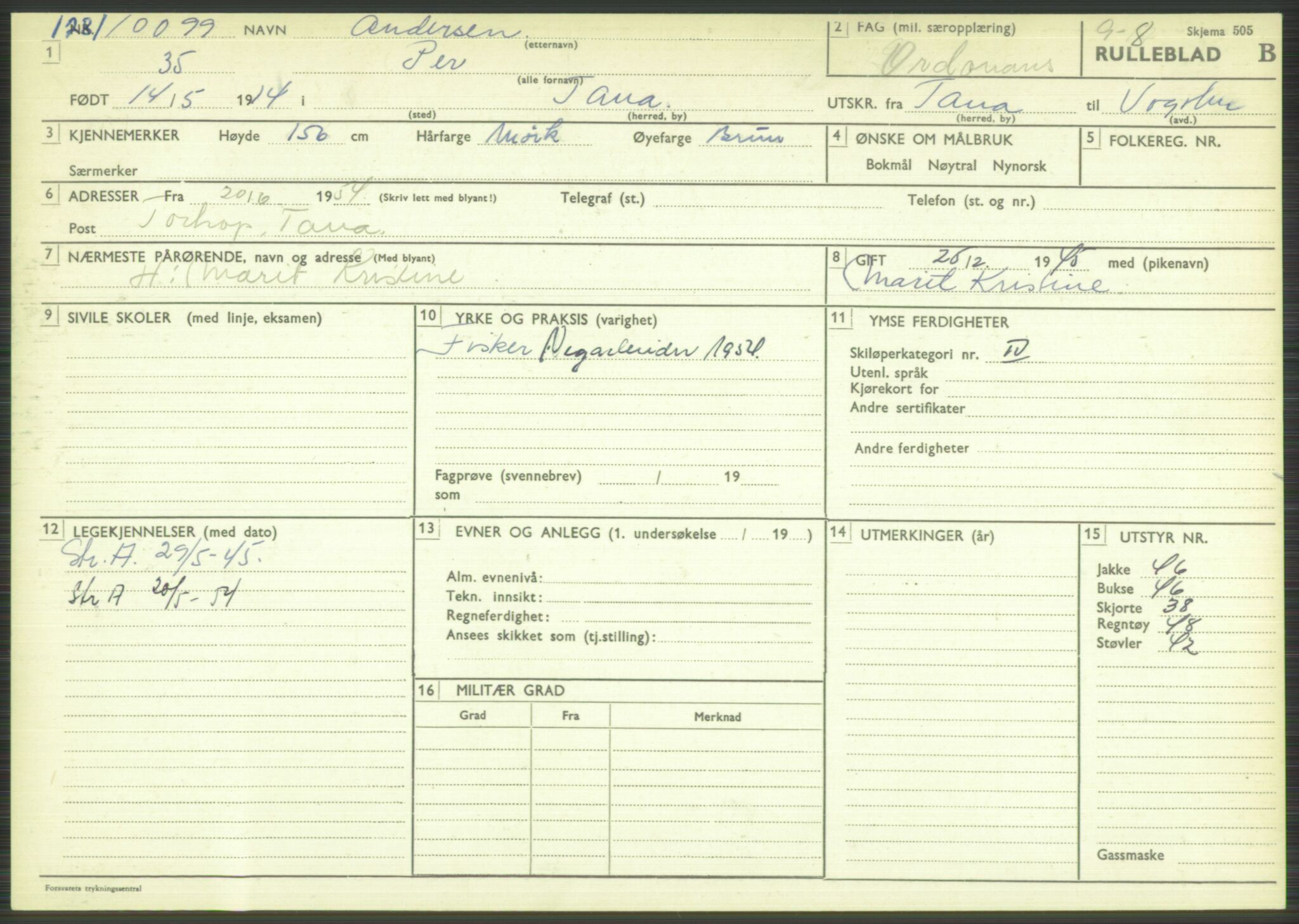 Forsvaret, Varanger bataljon, AV/RA-RAFA-2258/1/D/L0444: Rulleblad for menige født 1913-1914, 1913-1914, p. 278