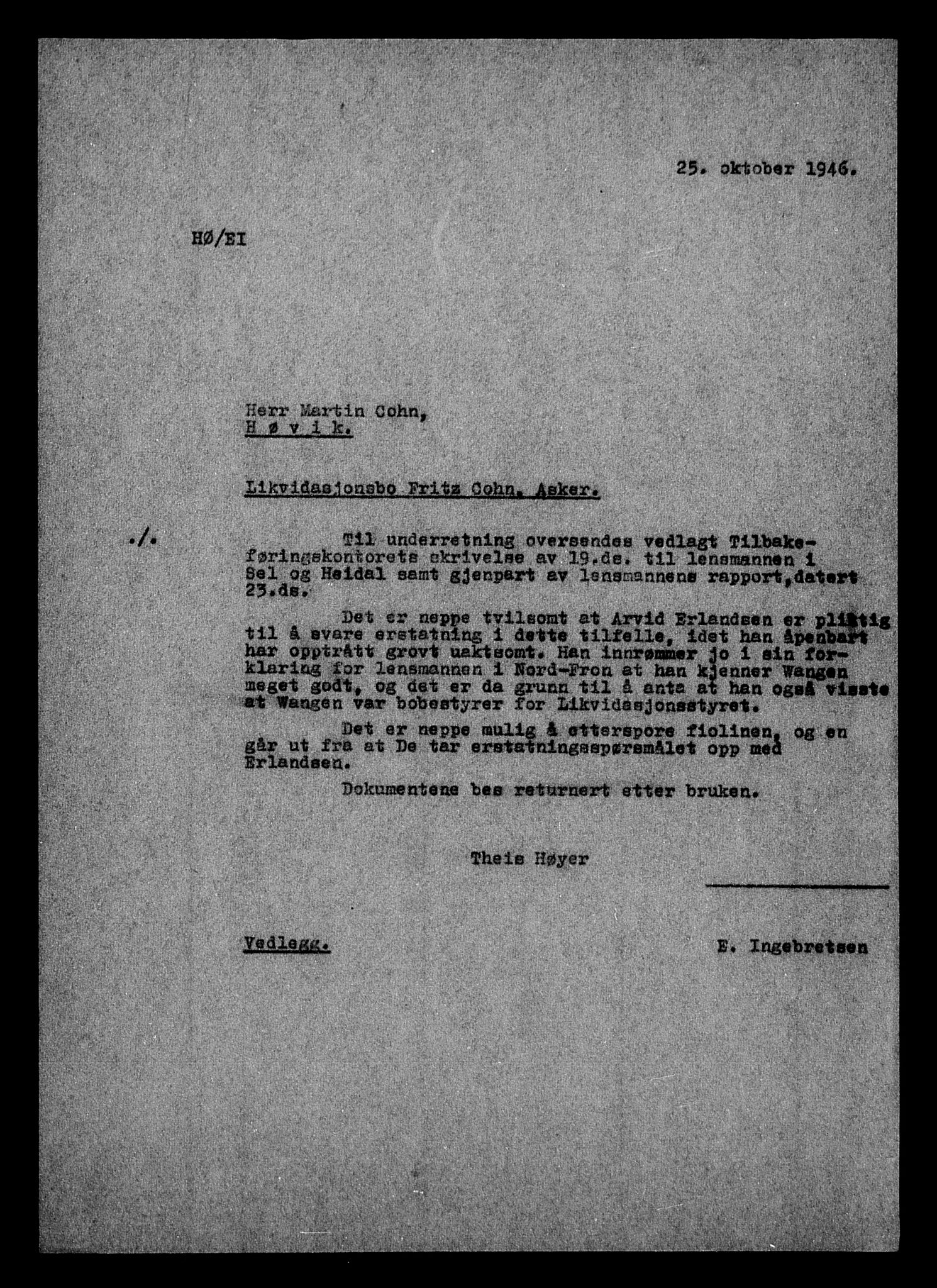 Justisdepartementet, Tilbakeføringskontoret for inndratte formuer, AV/RA-S-1564/H/Hc/Hcc/L0928: --, 1945-1947, p. 444