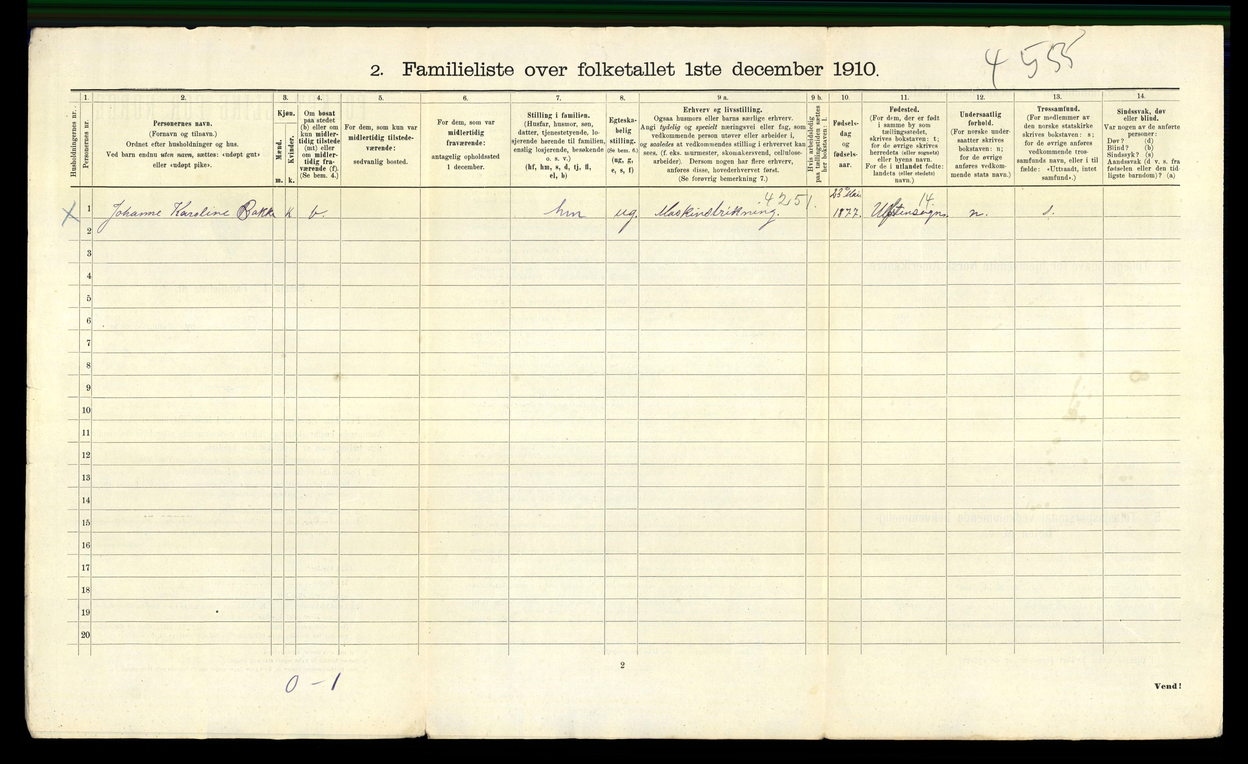 RA, 1910 census for Bergen, 1910, p. 17216