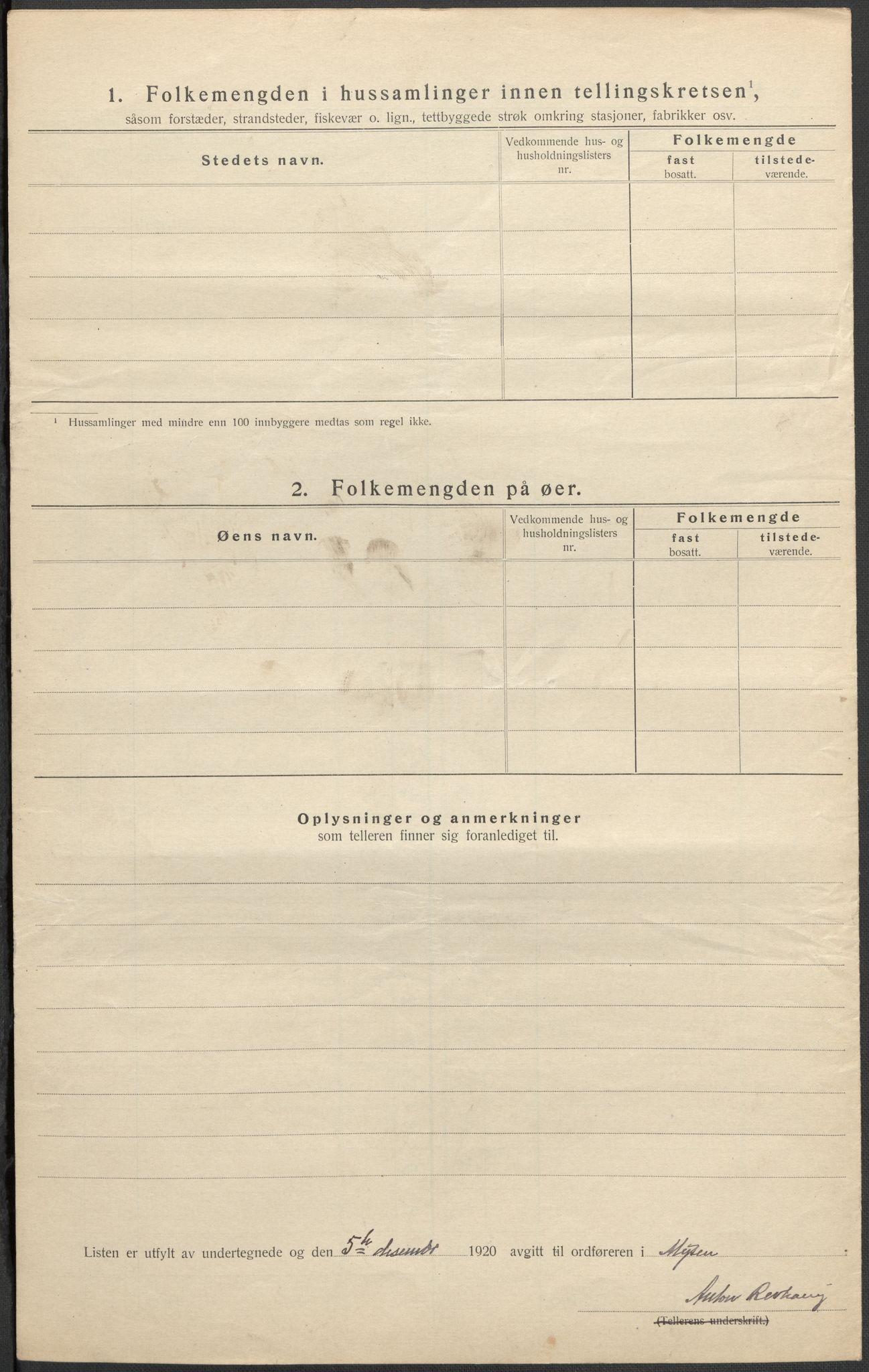 SAO, 1920 census for Mysen, 1920, p. 21