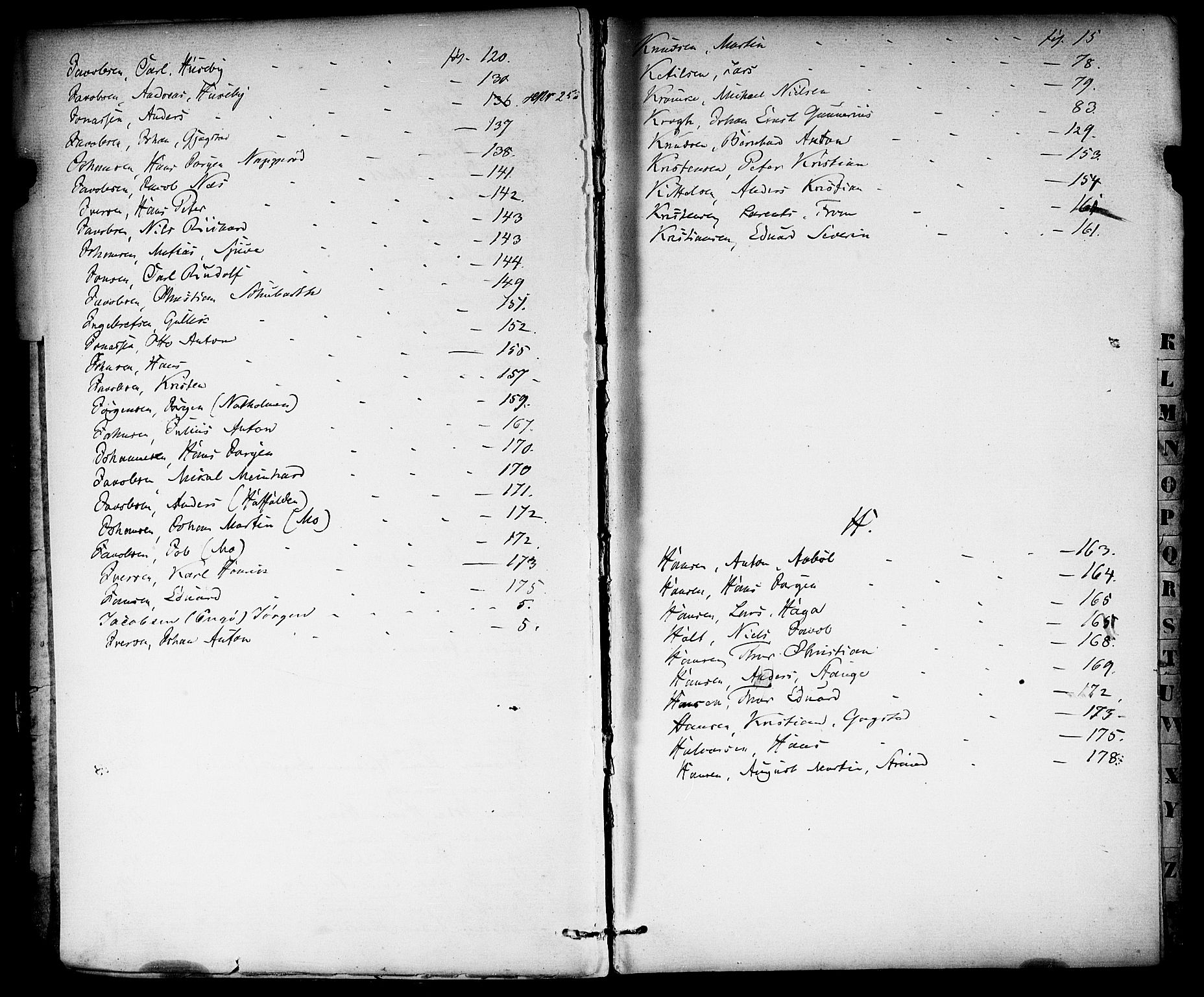Sandefjord innrulleringskontor, AV/SAKO-A-788/F/Fa/L0001: Annotasjonsrulle, 1860-1868, p. 11