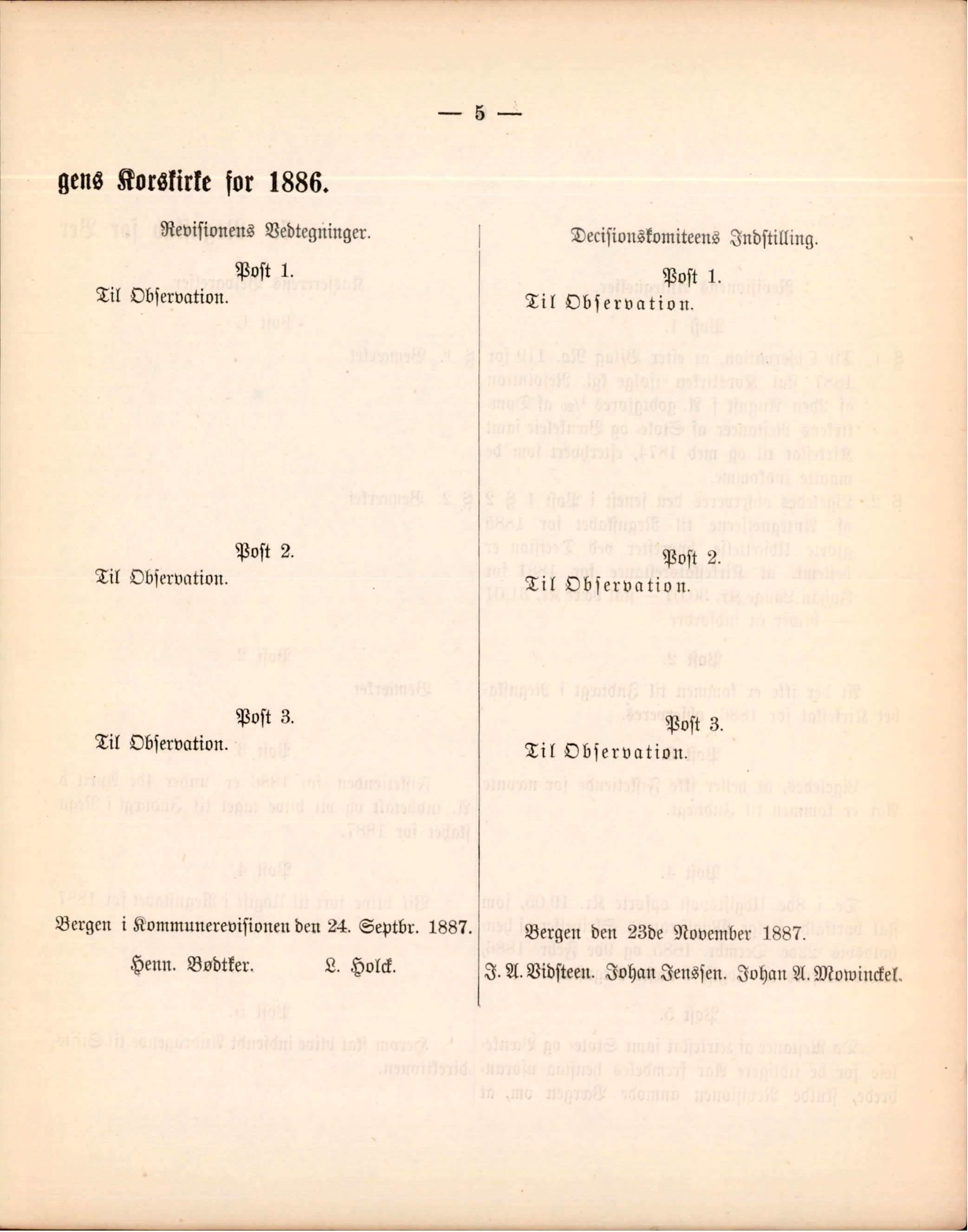 Bergen kommune. Formannskapet, BBA/A-0003/Ad/L0043: Bergens Kommuneforhandlinger, 1888