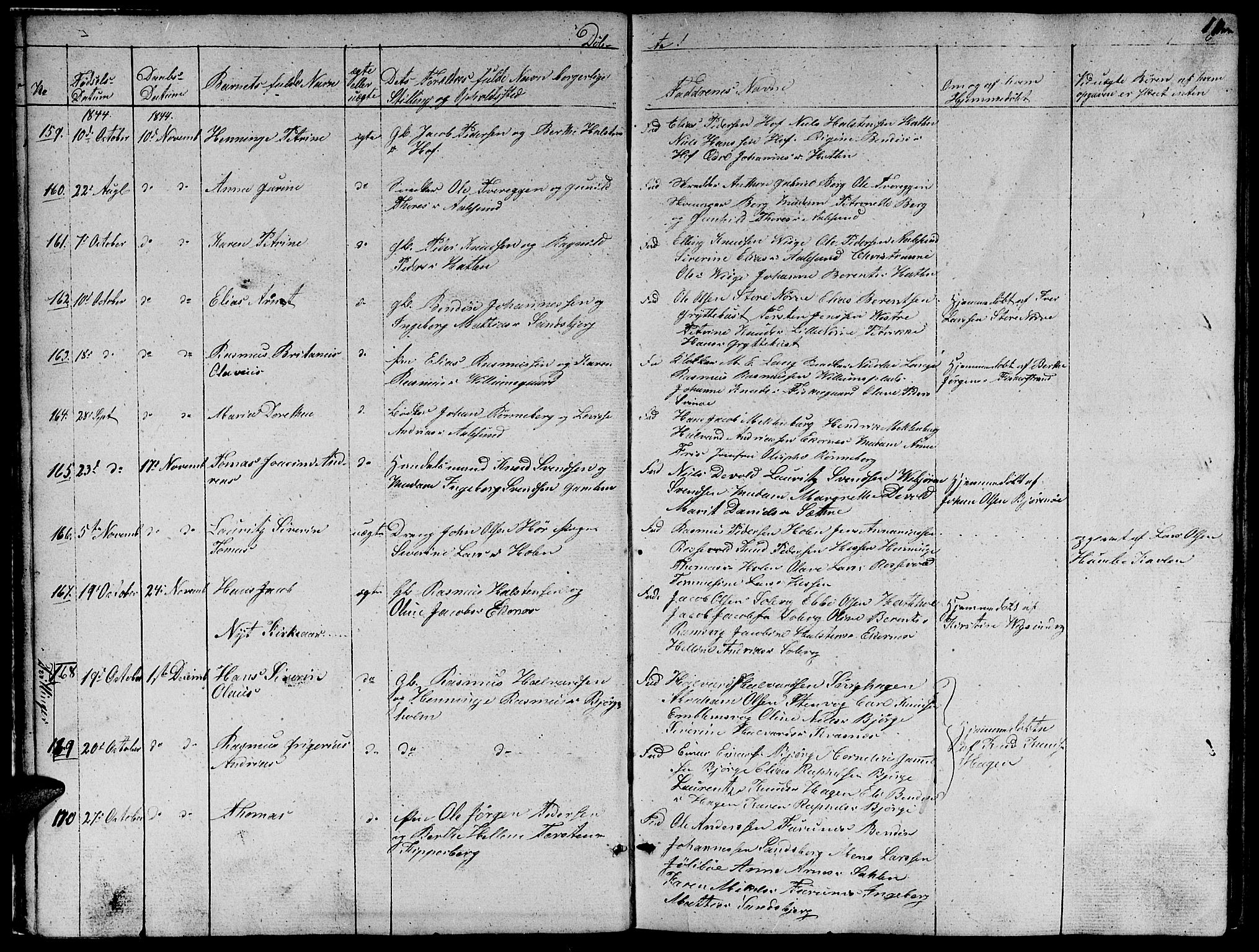 Ministerialprotokoller, klokkerbøker og fødselsregistre - Møre og Romsdal, AV/SAT-A-1454/528/L0426: Parish register (copy) no. 528C07, 1844-1854, p. 11