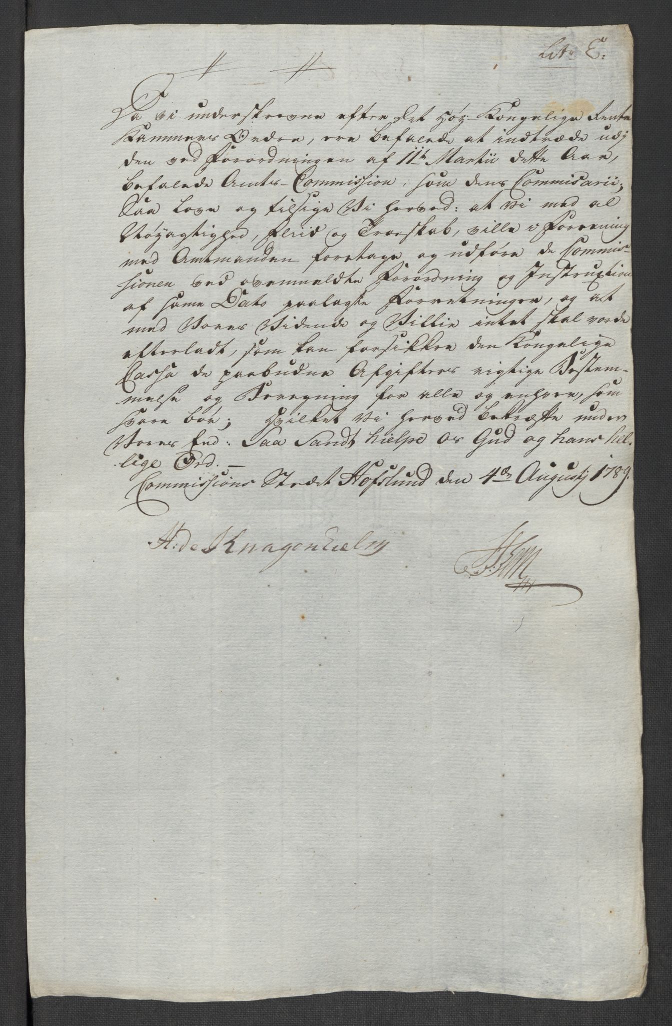 Rentekammeret inntil 1814, Reviderte regnskaper, Mindre regnskaper, AV/RA-EA-4068/Rf/Rfe/L0056:  Ytre og Indre Sogn fogderi, 1789, p. 16